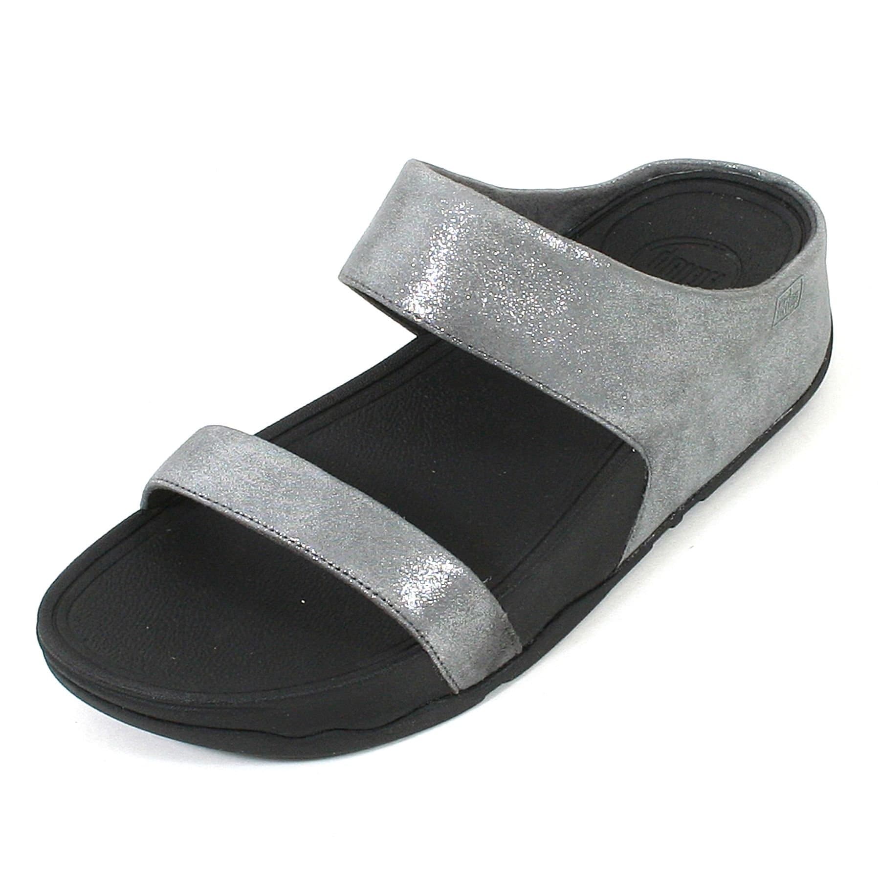 Fitflop Women's Lulu Shimmersuede Slide Sandals