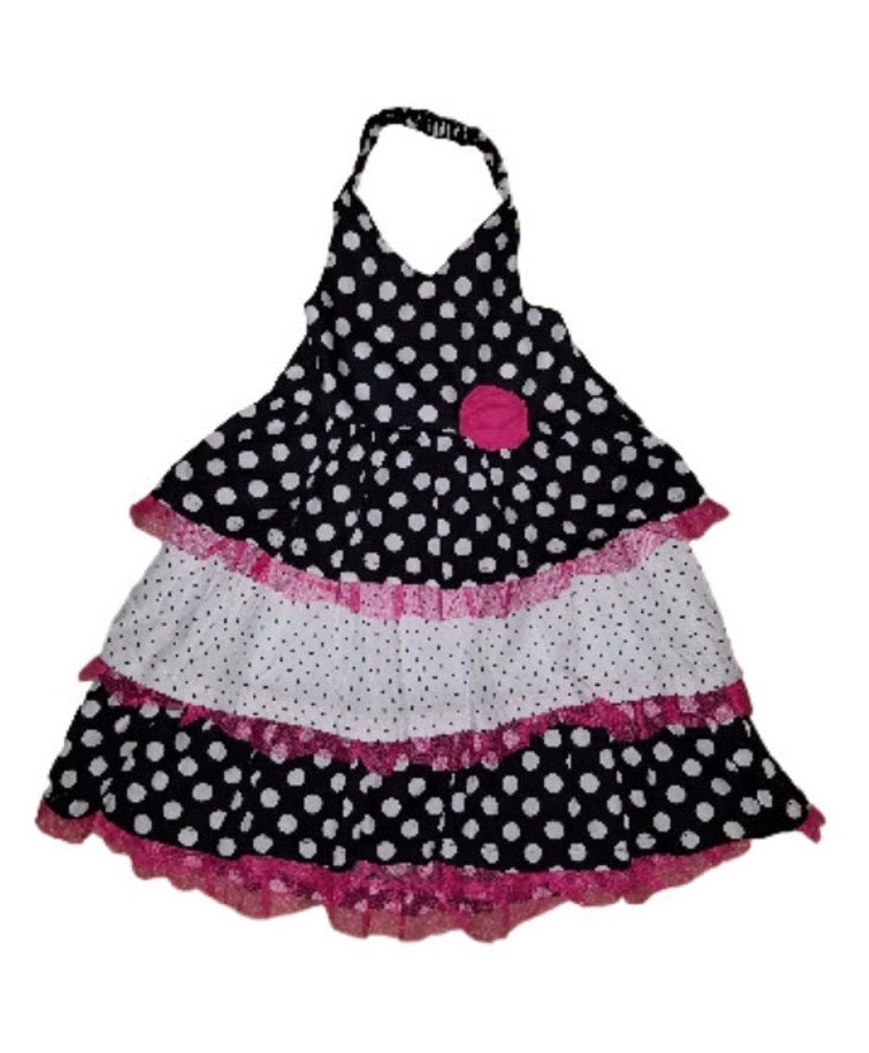 Penelope Mack Baby Girls Size 2T (Toddler) Sleeveless Halter Neck Dress, Black