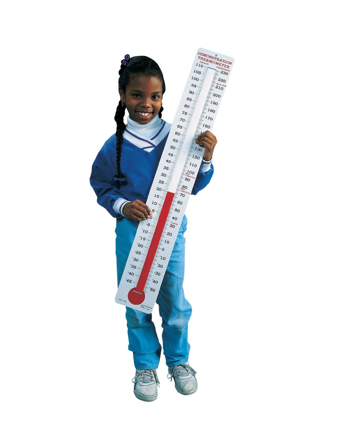 Delta Education-200-1284 Celsius/Fahrenheit Demonstration Thermometer, 35" Length x 5" Width