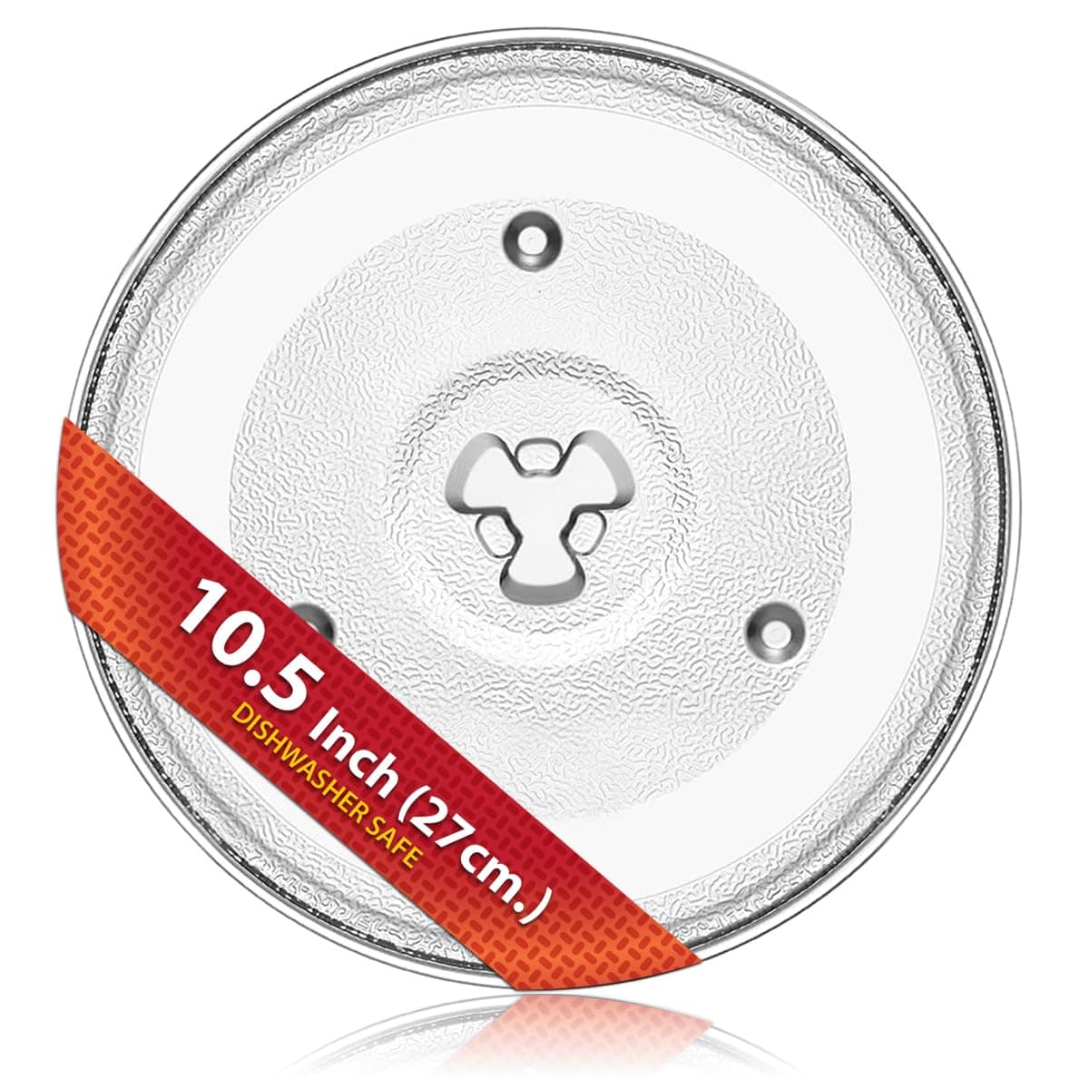 10 1/2" - 27 cm Glass Microwave Plate Compatible with Emerson P23，Hamilton Beach，Sunbeam