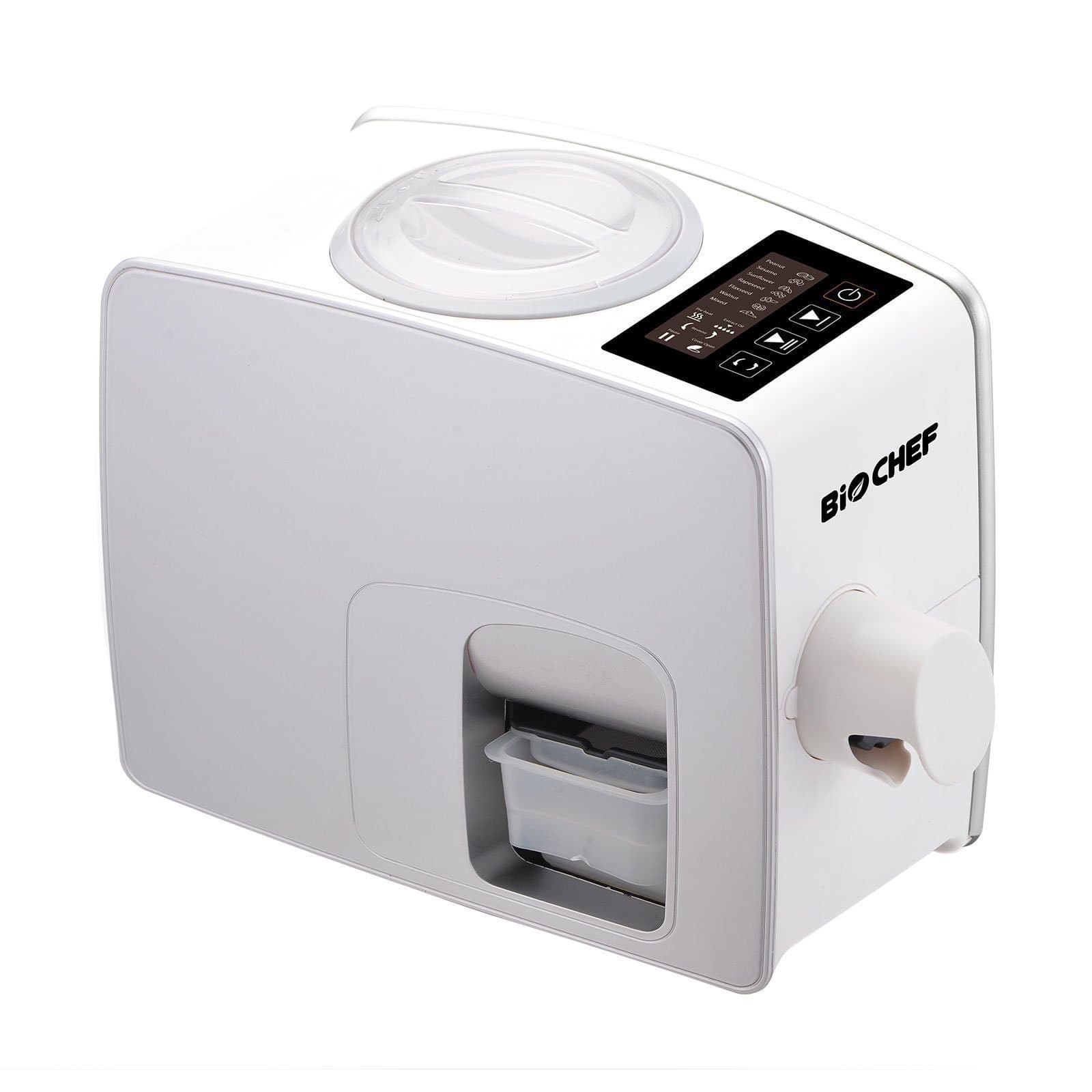 BioChef Vega Oil Press Cold Press Home Oil Extractor Machine Expeller - Digital Display, Fully Automatic with Preset Functions - Suitable for Peanut, Sesame, Almond, Flaxseed, Sunflower, Hemp