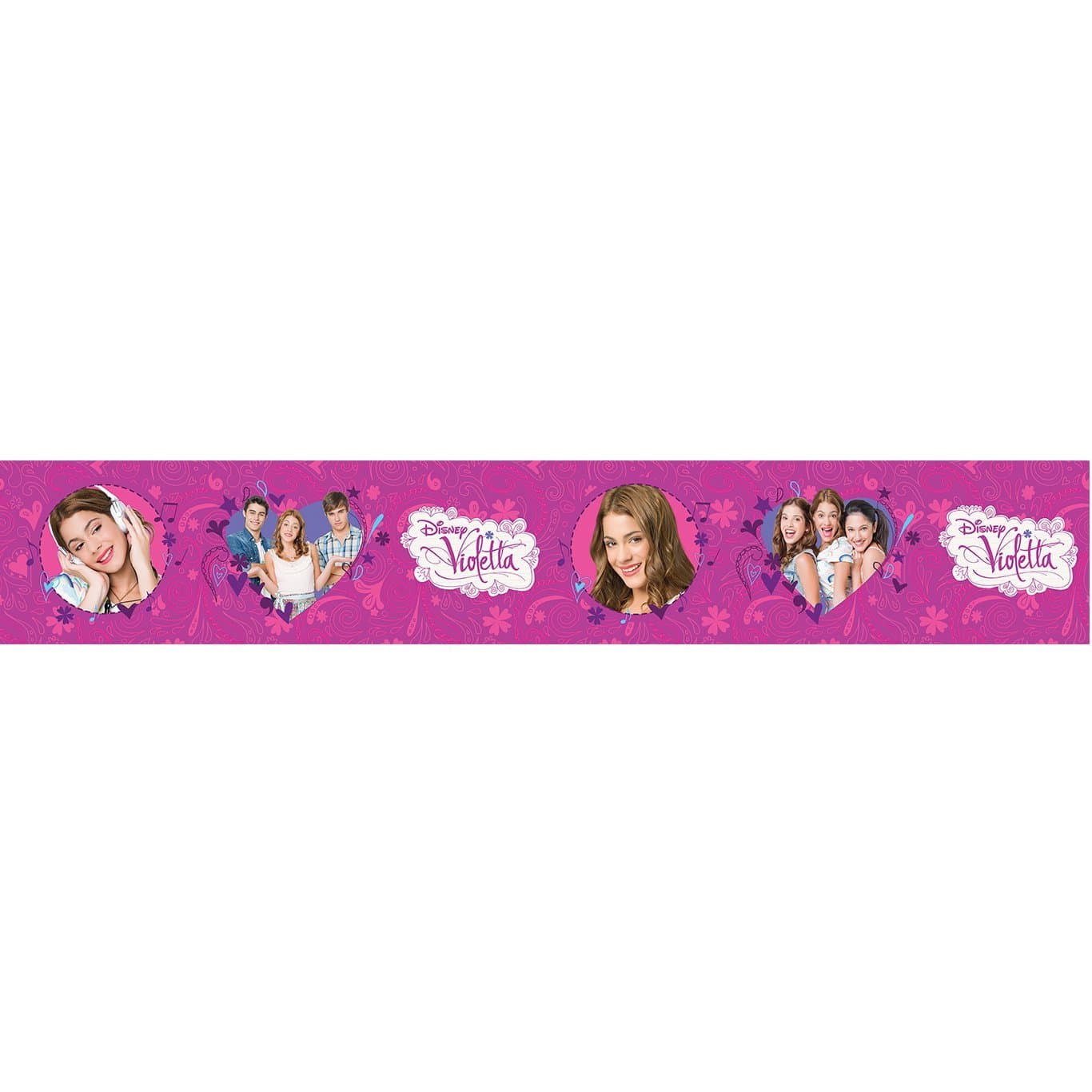 Disney Violetta Heart Self Adhesive Wallpaper Border 5m