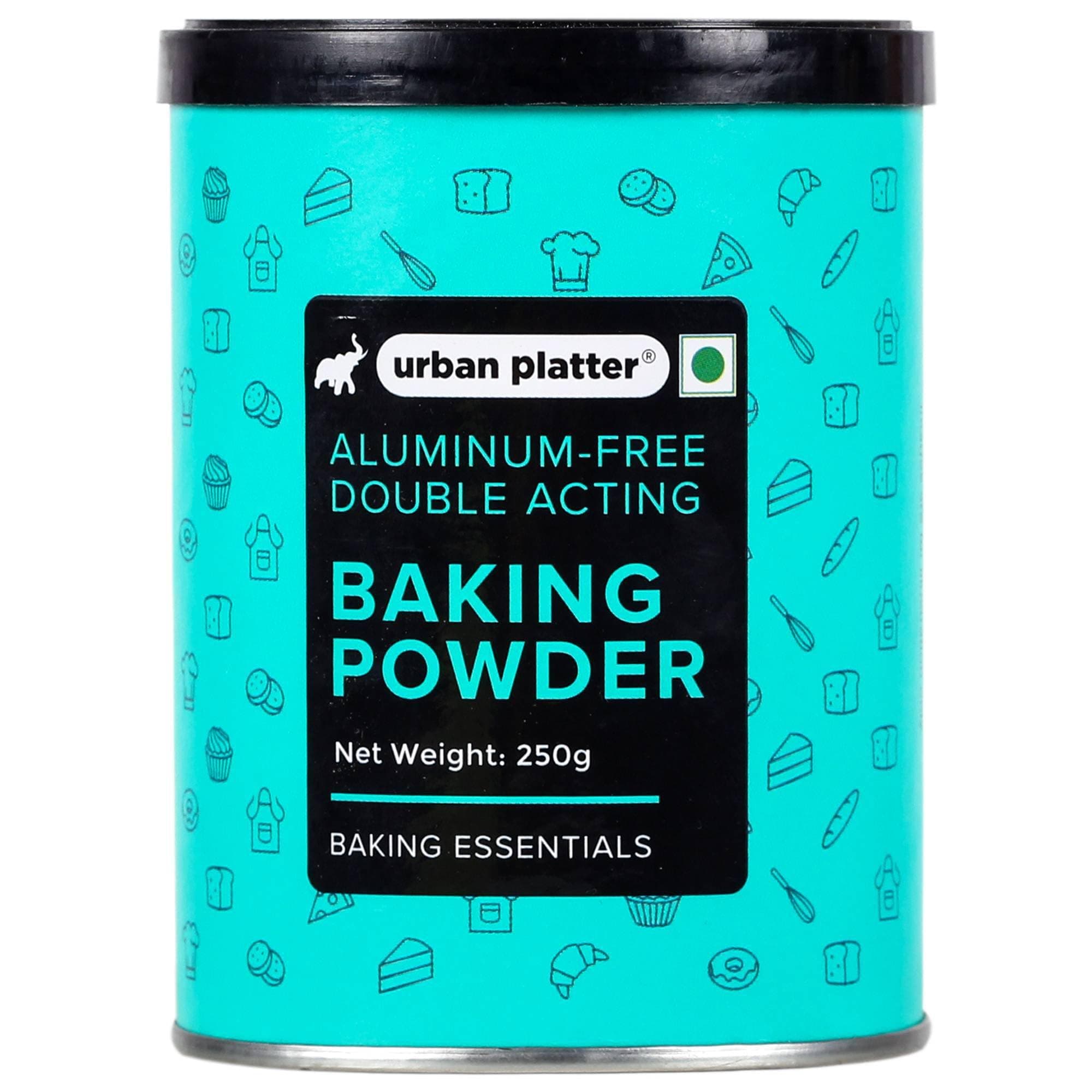 Urban Platter Aluminium-Free Baking Powder, 250g (Double-Acting Leavening Agent | Perfect for Fluffy Cakes, Breads, Baking)
