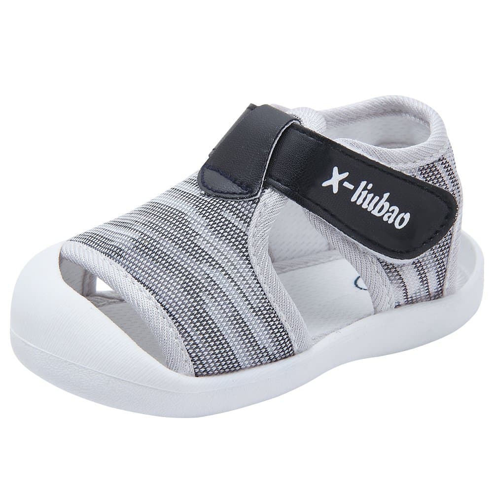 KunerBaby Summer Sandals Breathable Mesh Rubber Sole Non-Slip Outdoor Shoes for Boys and Girls 9-30 Months