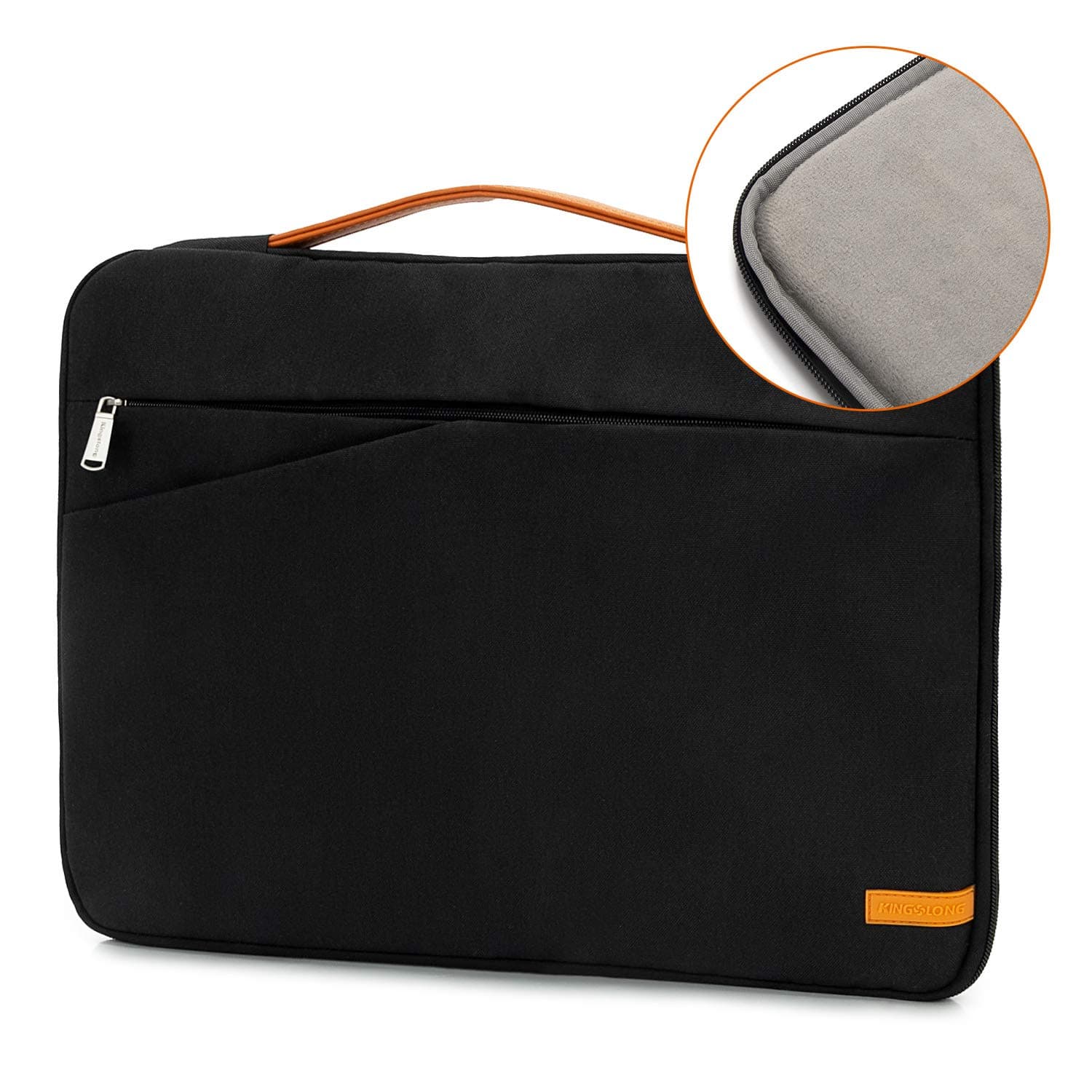Laptop Bag for Men Women Commute Briefcase 17 Inch Laptop Sleeve Laptop Protective Case Notebook Slim Laptop Case Business Messenger Bag, BLACK