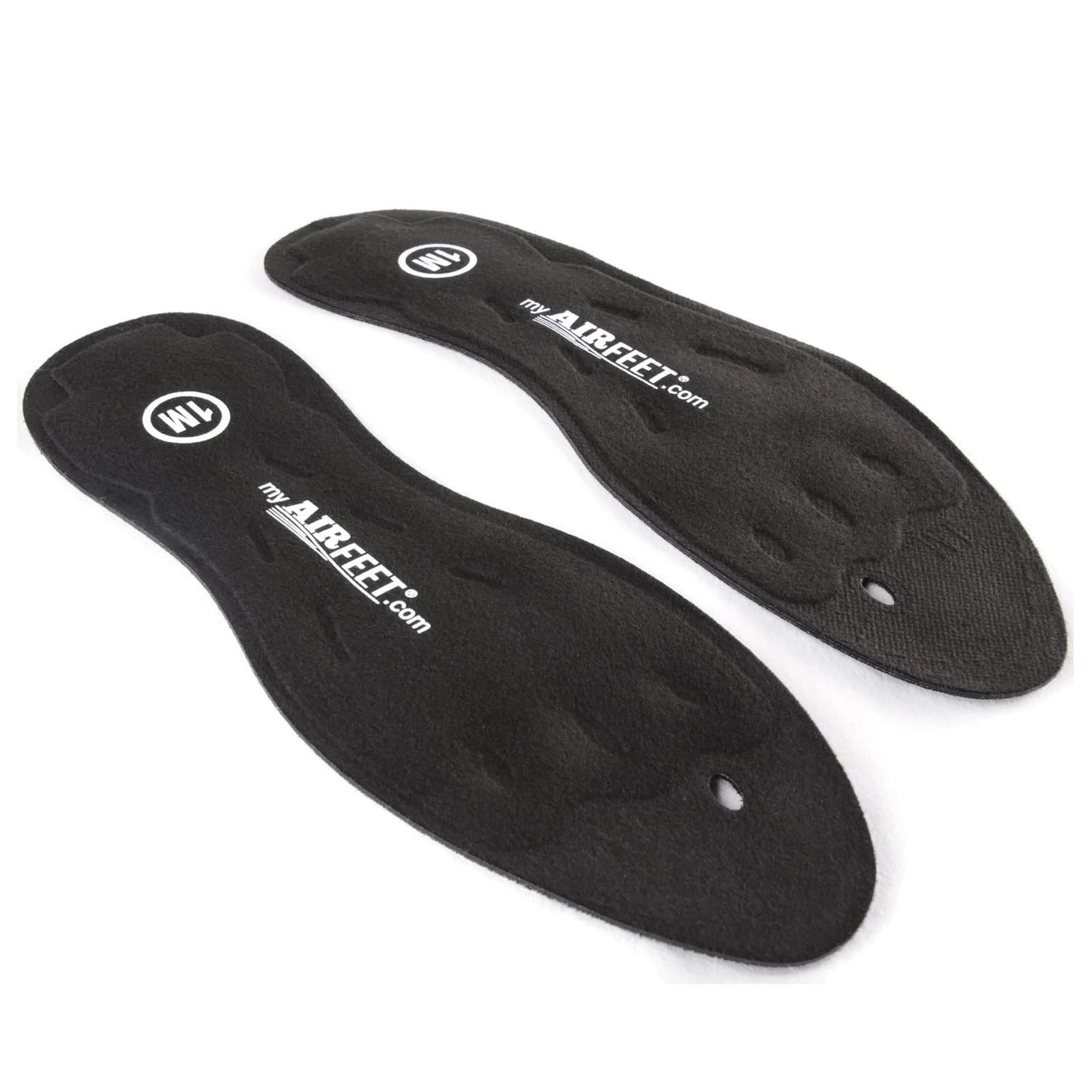AIRfeet Gel Insoles - Unmatched for Plantar Fasciitis Pain Black Neuropathy Flat Feet - Black