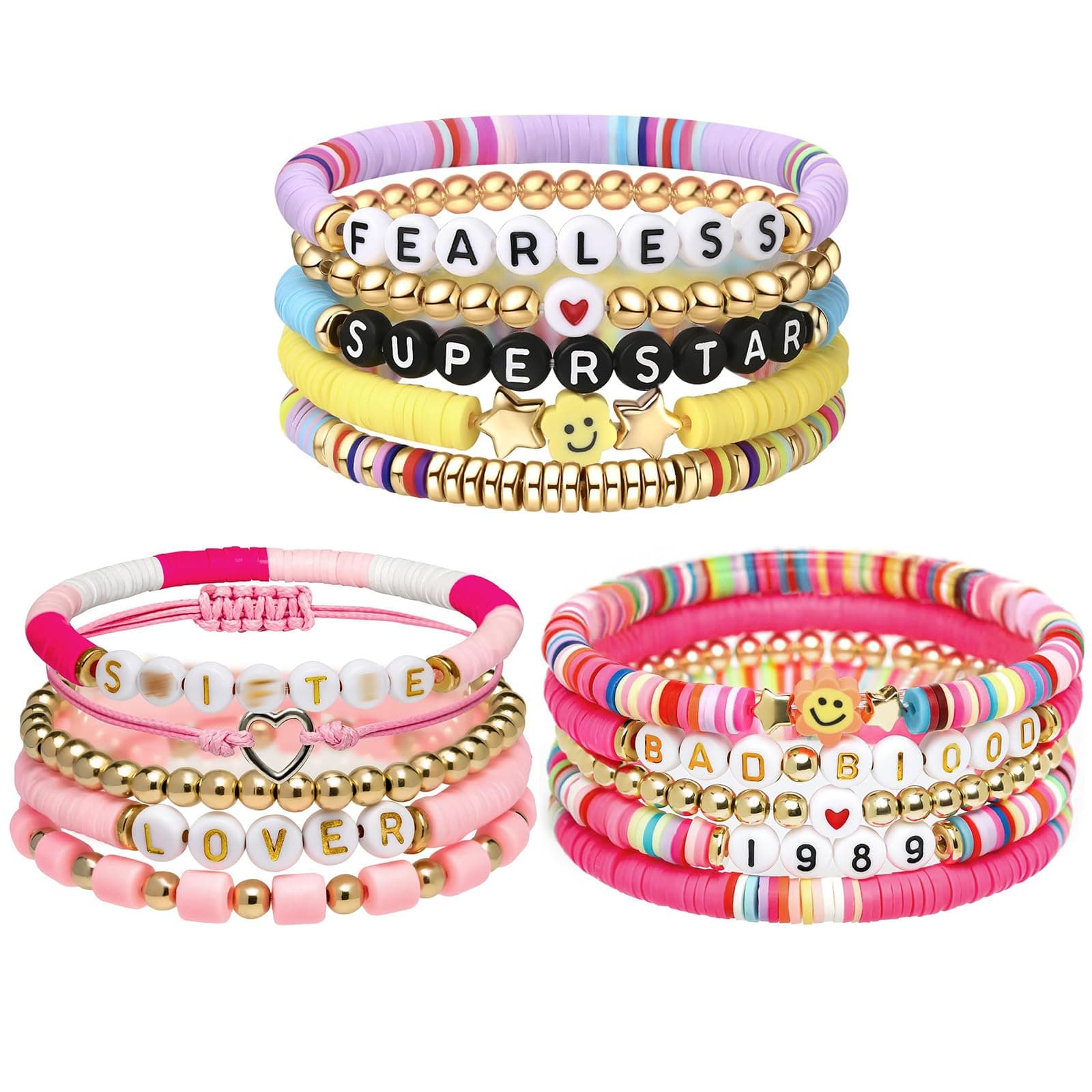 AIMADEFriendship Bracelets Set for Women Concert Outfit,Birthday Party Decoration