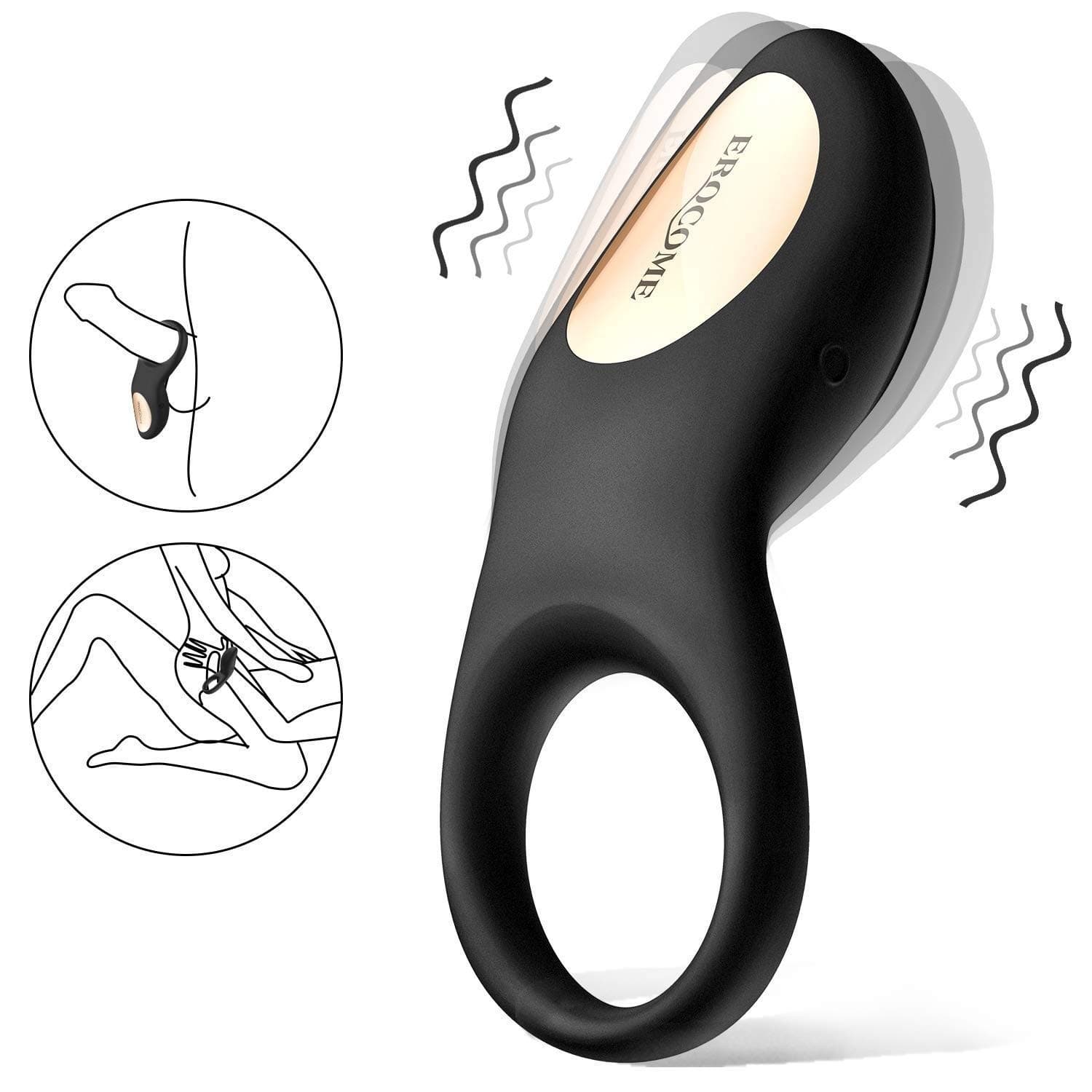 Tzteed Waterproof Rechargeable Rings Vibrat-ing Relaxation Traning Kit