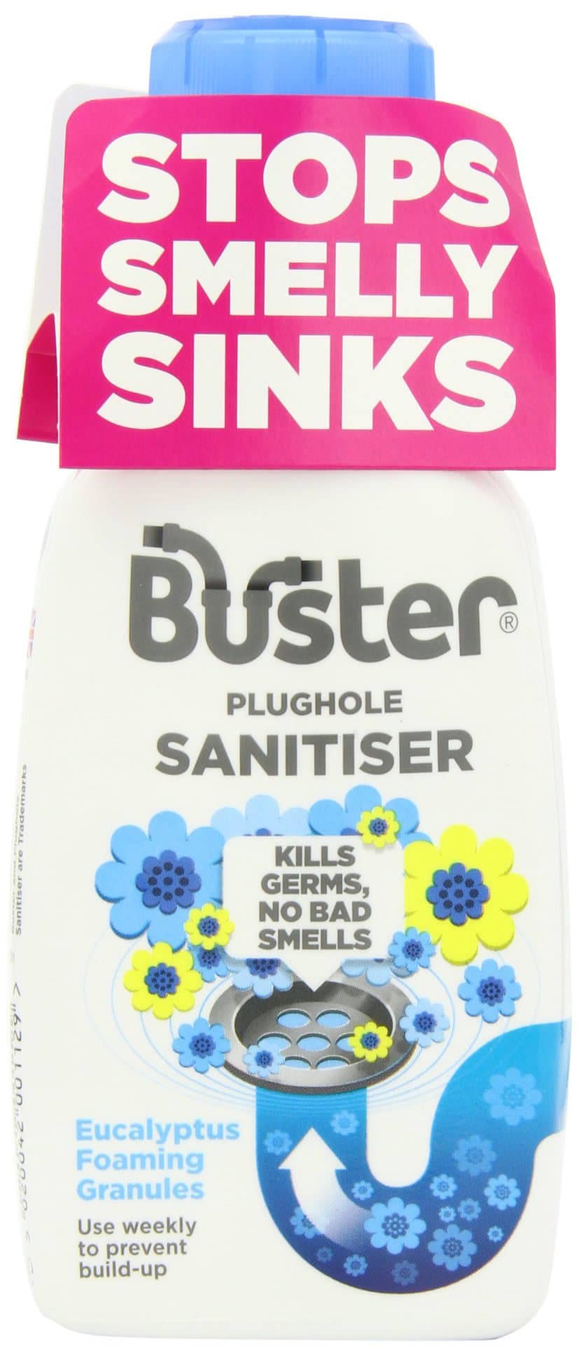 Buster Plug Sanitiser Granules 300 g (Pack of 3)