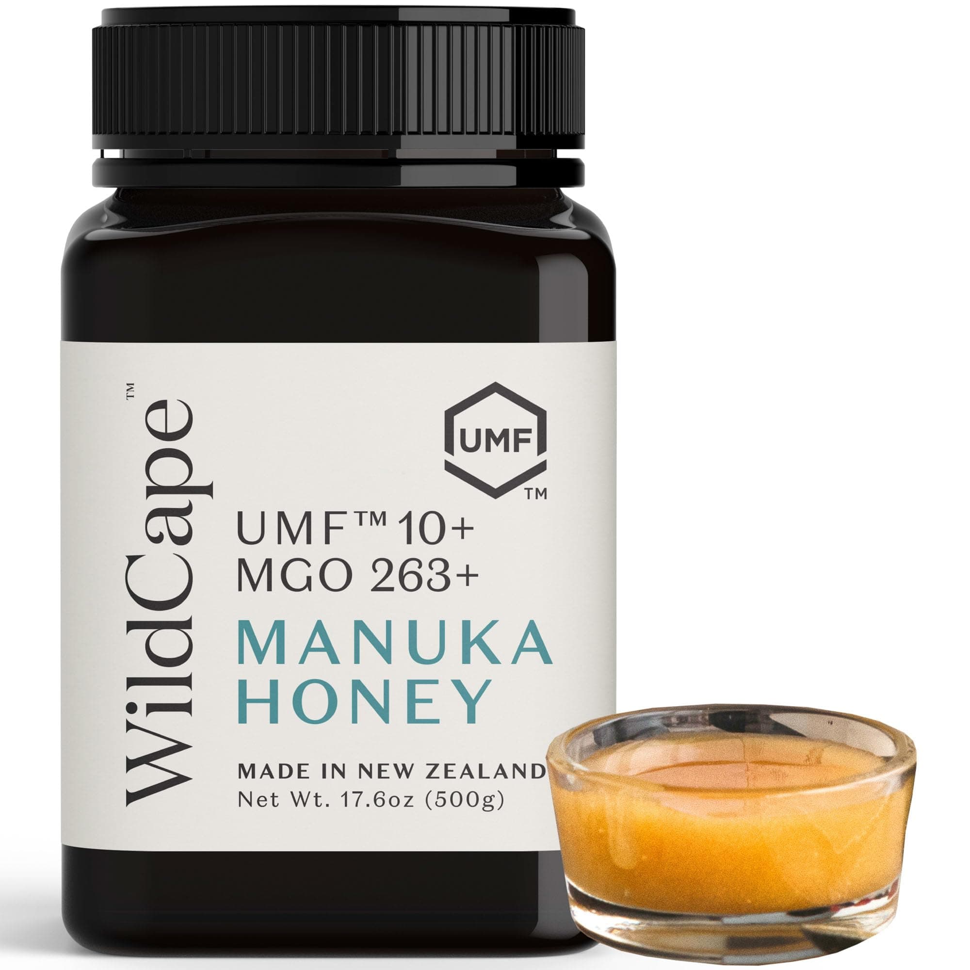 WILDCAPE 10+ UMF Certified Manuka Honey - East Cape New Zealand (MGO 263+), 500g (1,1 lb)