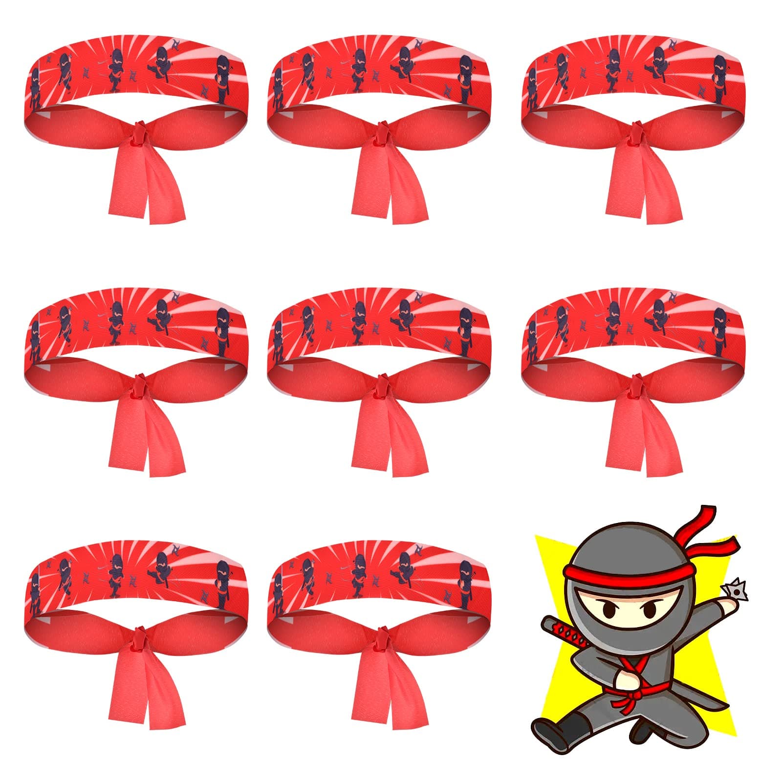 Ninjas Party Favors Ninjas headband Ninjas Party headband for Karate Halloween Birthday Parties