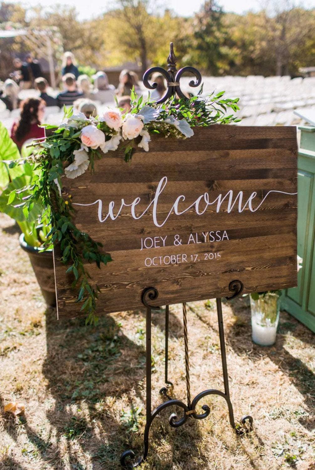 Personalized Wedding Welcome Sign Rustic Wood Wedding Sign Wooden Plaque