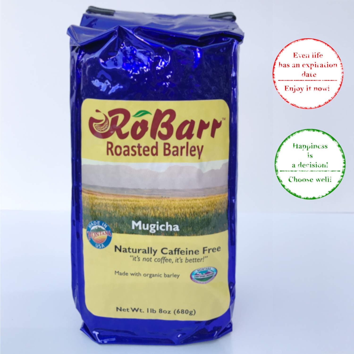 Roasted Barley Tea – Organic and Caffeine Free – Healthy Coffee Substitute - Also Known as Japanese Mugicha Or Korean Boricha – 1lb 8oz