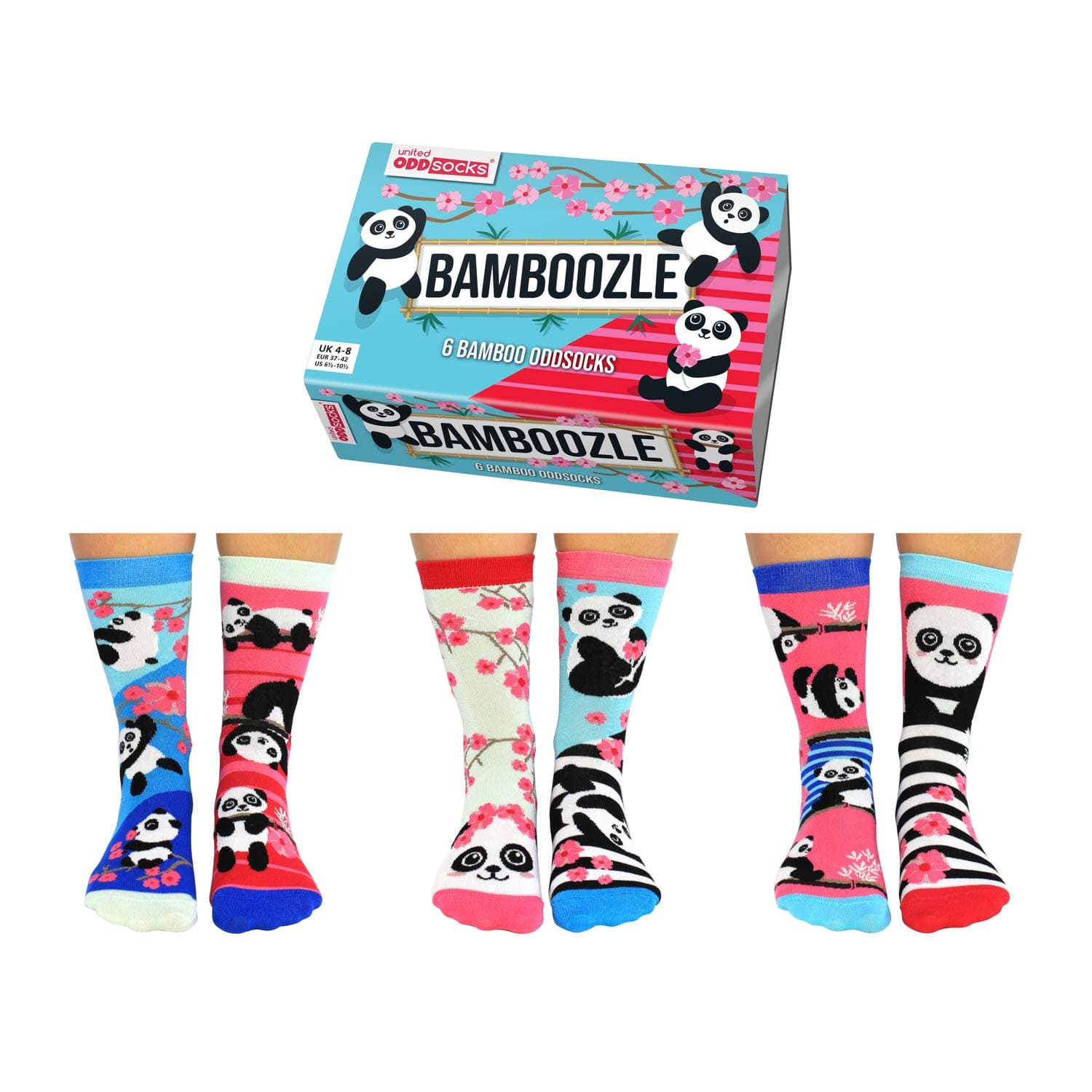 United Oddsocks Womens Oddsocks- Bamboozle - UK 4-8, EUR 37-42, US 6.5-10.5