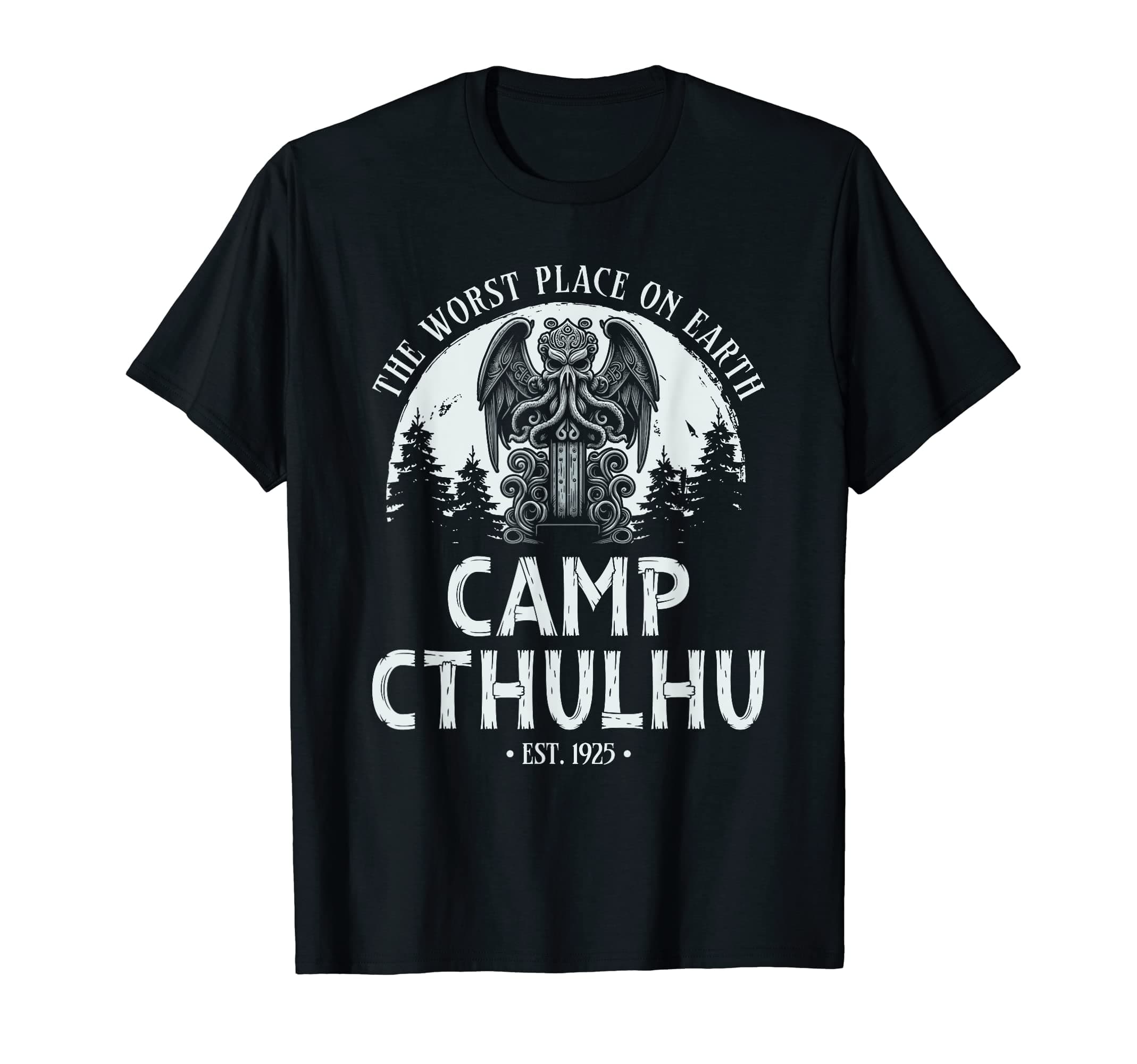 Cthulhu Idol Miskatonic Horror ShopCamp Cthulhu, Funny Cosmic Horror Cthulhu T-Shirt