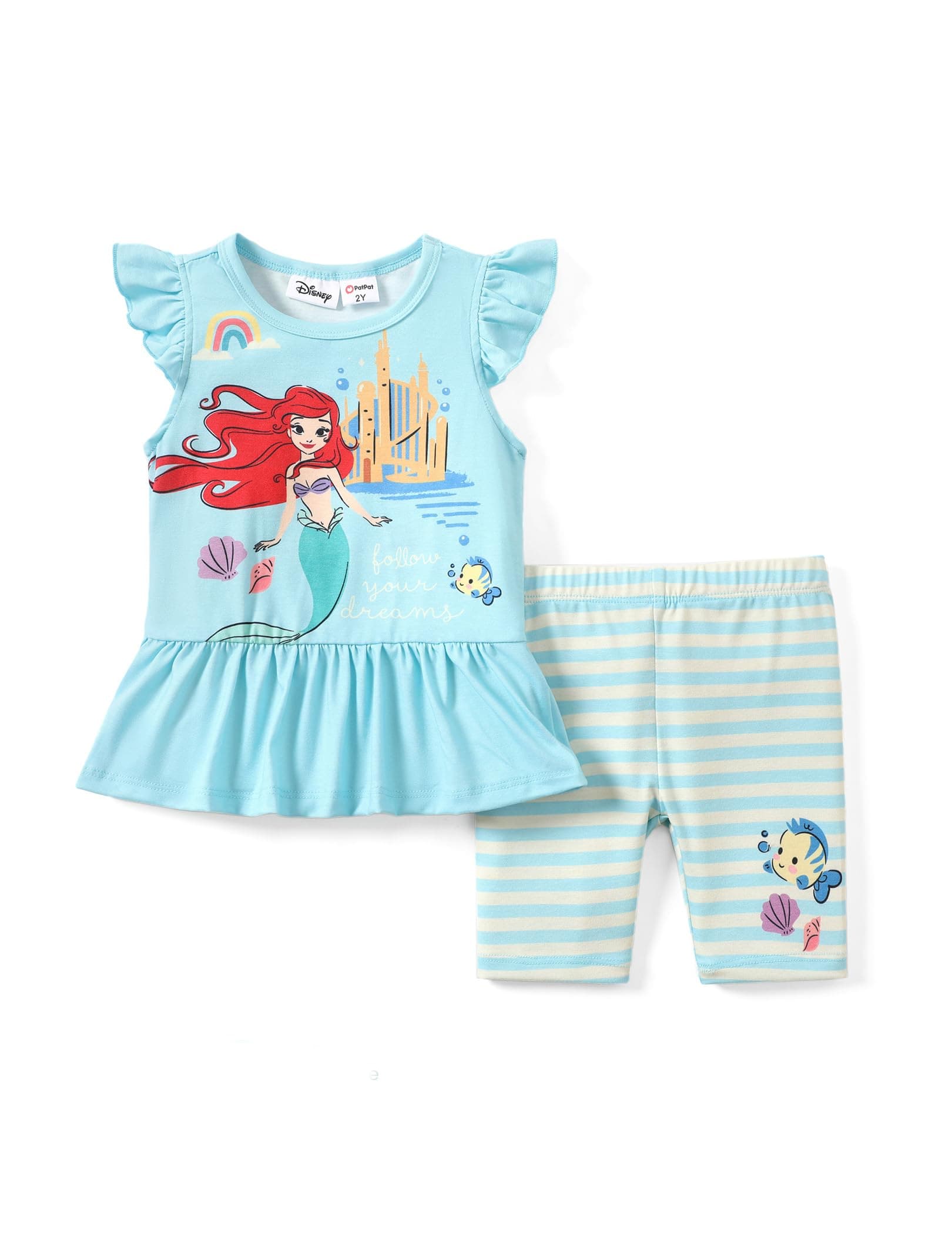 Disney Minnie Mouse Frozen Princess Marvel Toddler Girls Clothes Long Sleeve Sweatshirt + Leggings 2pcs Outfits Set 2-6Y