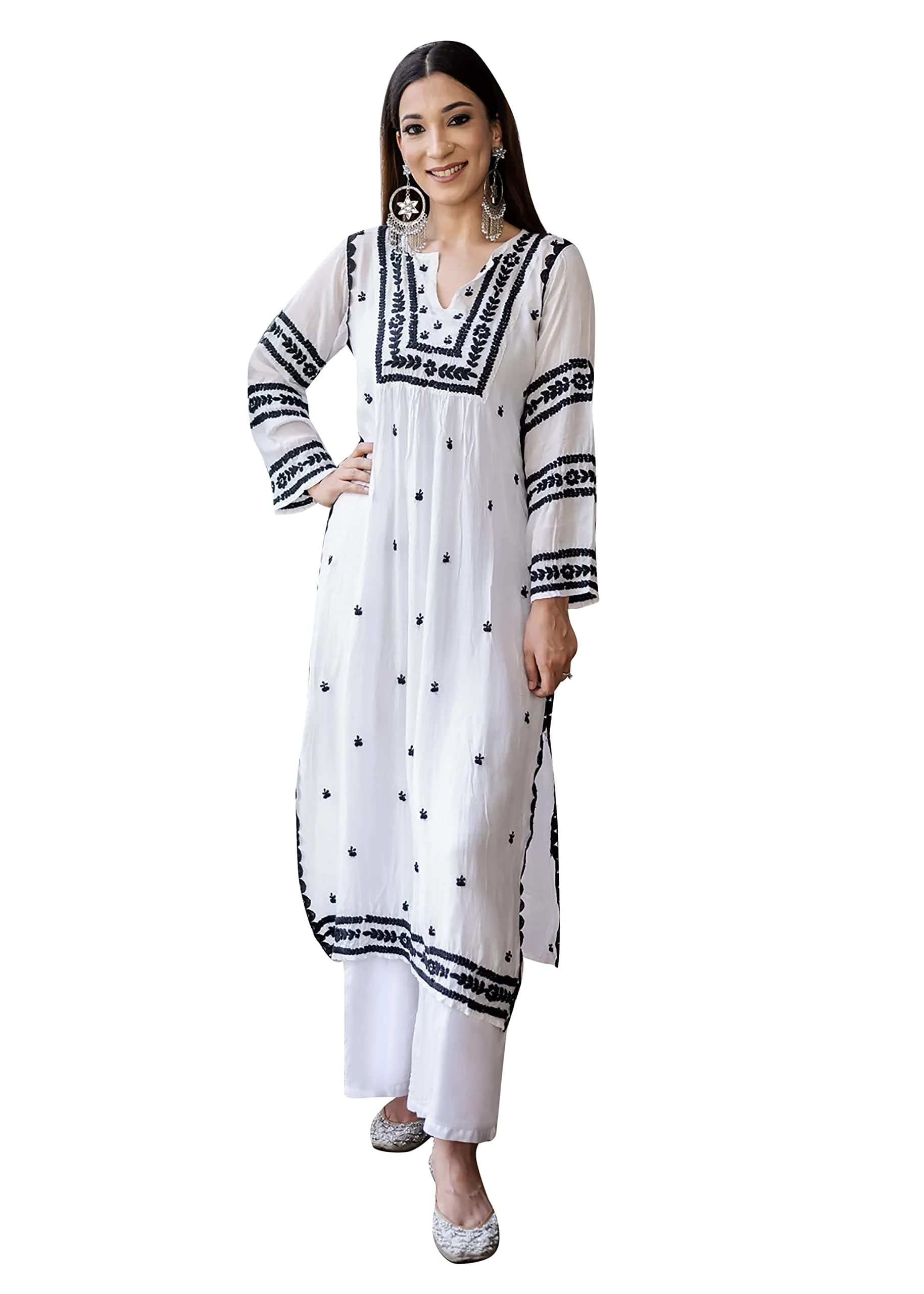Indian Kurti for Womens With Pant | Printed Rayon Dress Kurtis Kurta For Women Tops Tunics