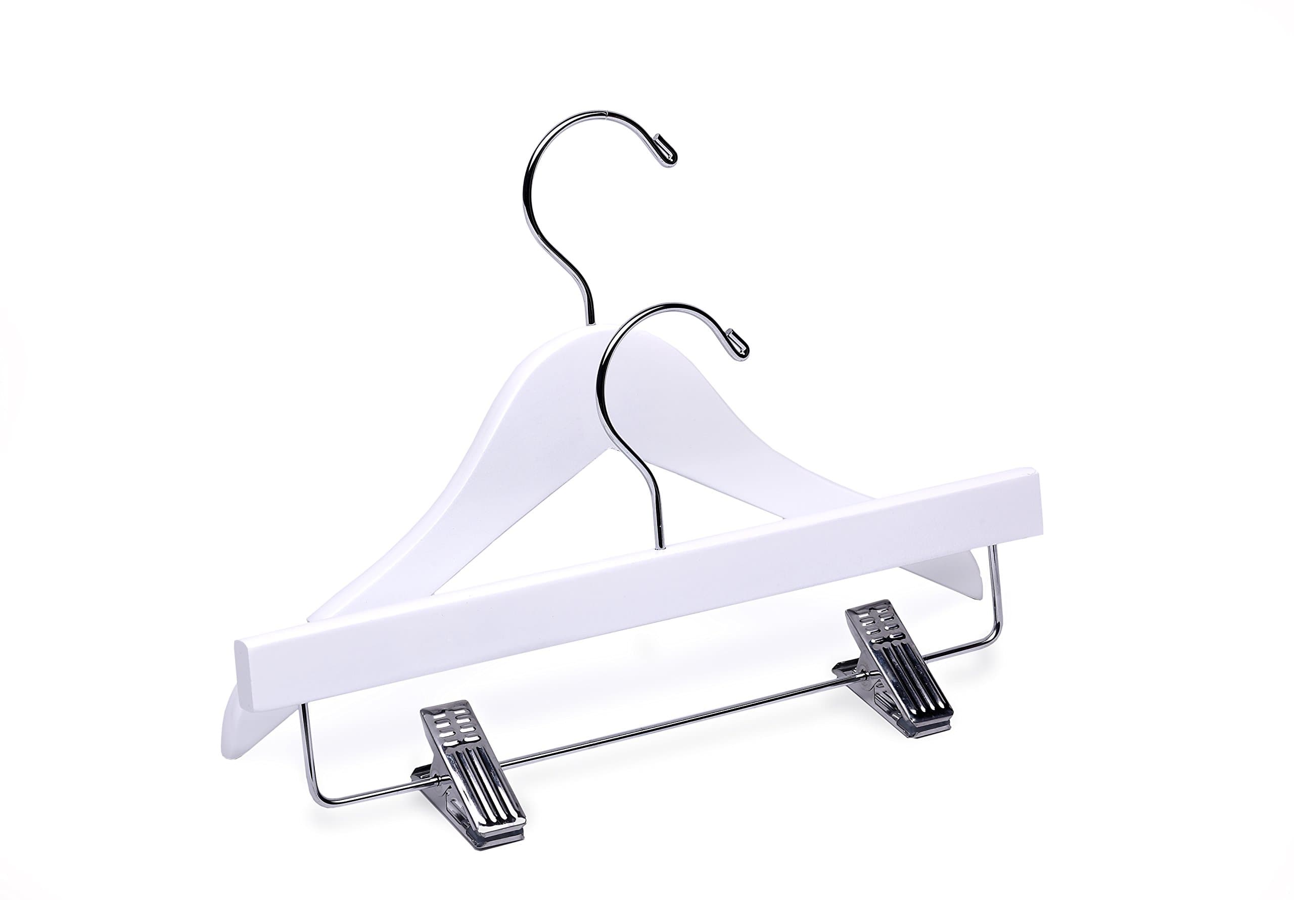Baby White Wooden Hangers, Mix 60 Top 25 Bottom
