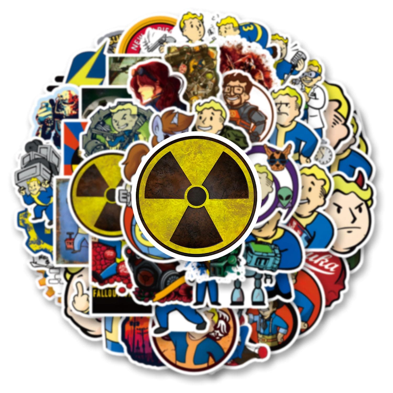 50pcs Fallout GMVAESKY Merchandise Stickers for Bottle, Laptop, Refrigerator & More