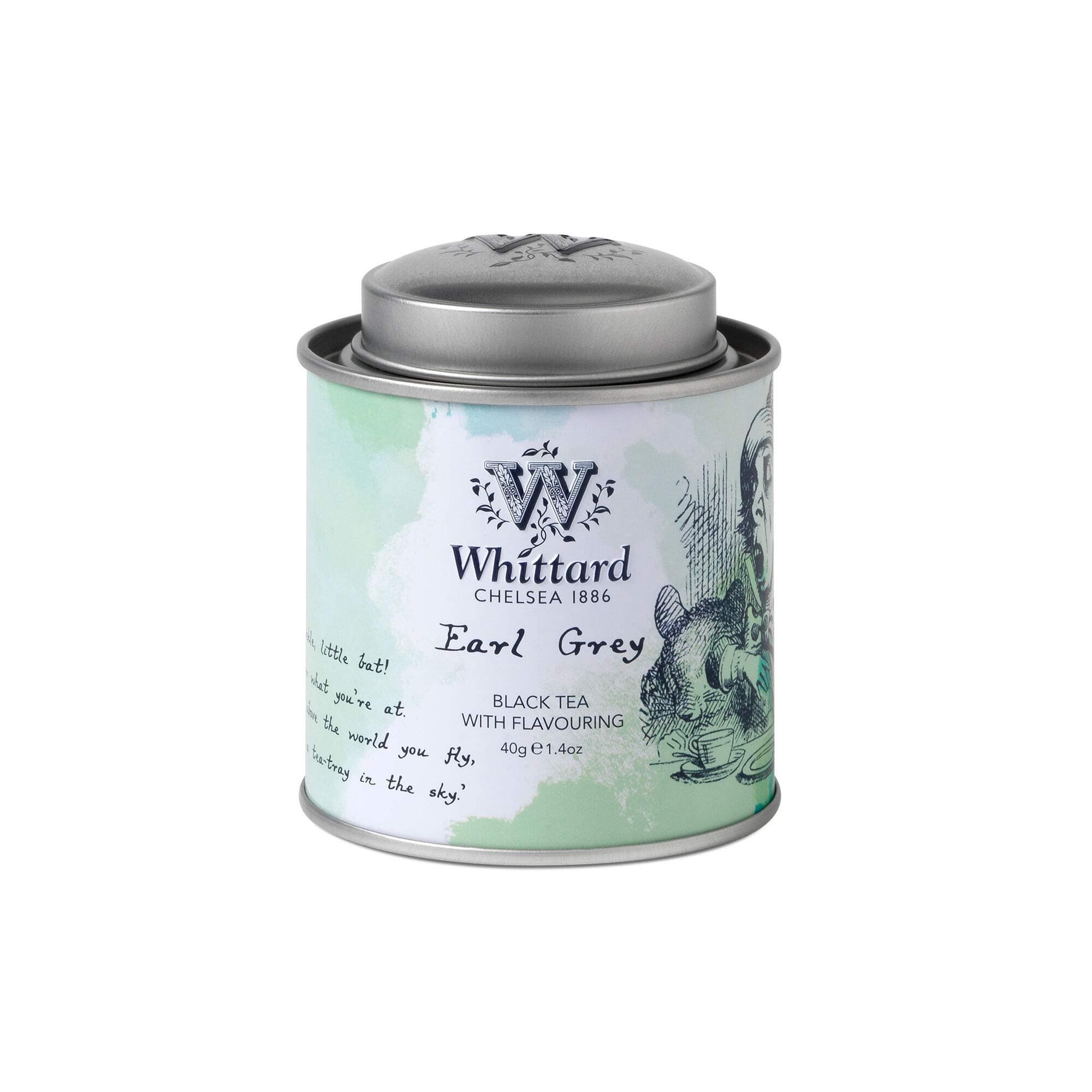 Whittard of Chelsea Earl Grey Loose Black Tea Alice in Wonderland Mini Caddy 40g