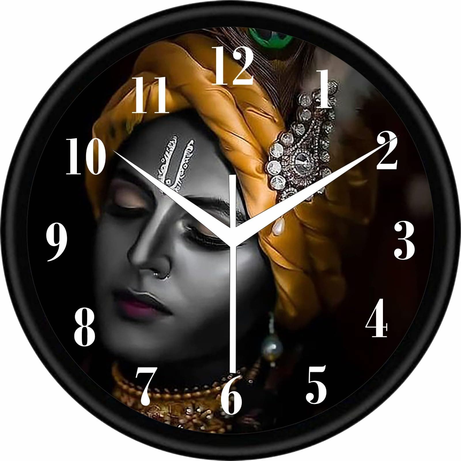 PR Enterprises Present Krishana Wall Clock for Living Room, Badroom, Shop, Office, Home Décor_181