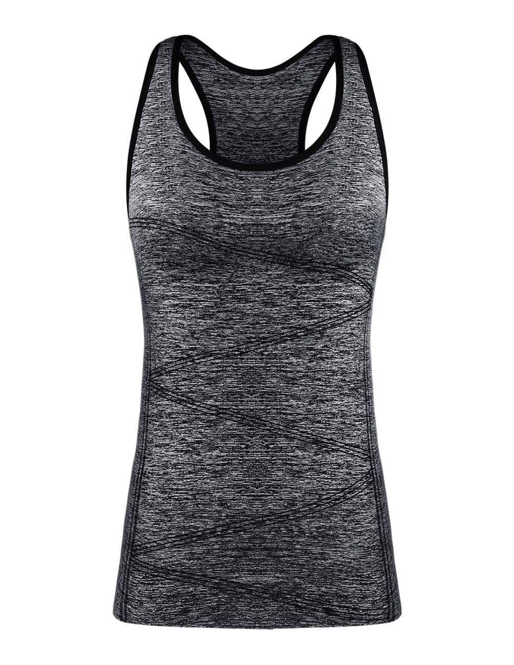 Womens Racerback Self Bra Yoga Tops
