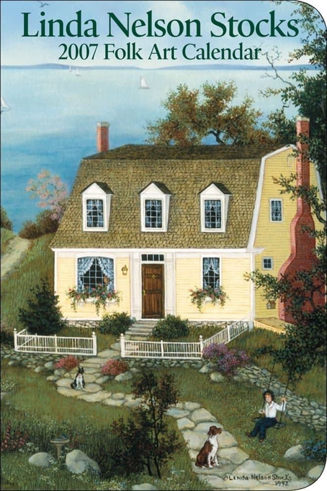 Linda Nelson Stocks Folk Art: 2007 Pocket Purse Calendar