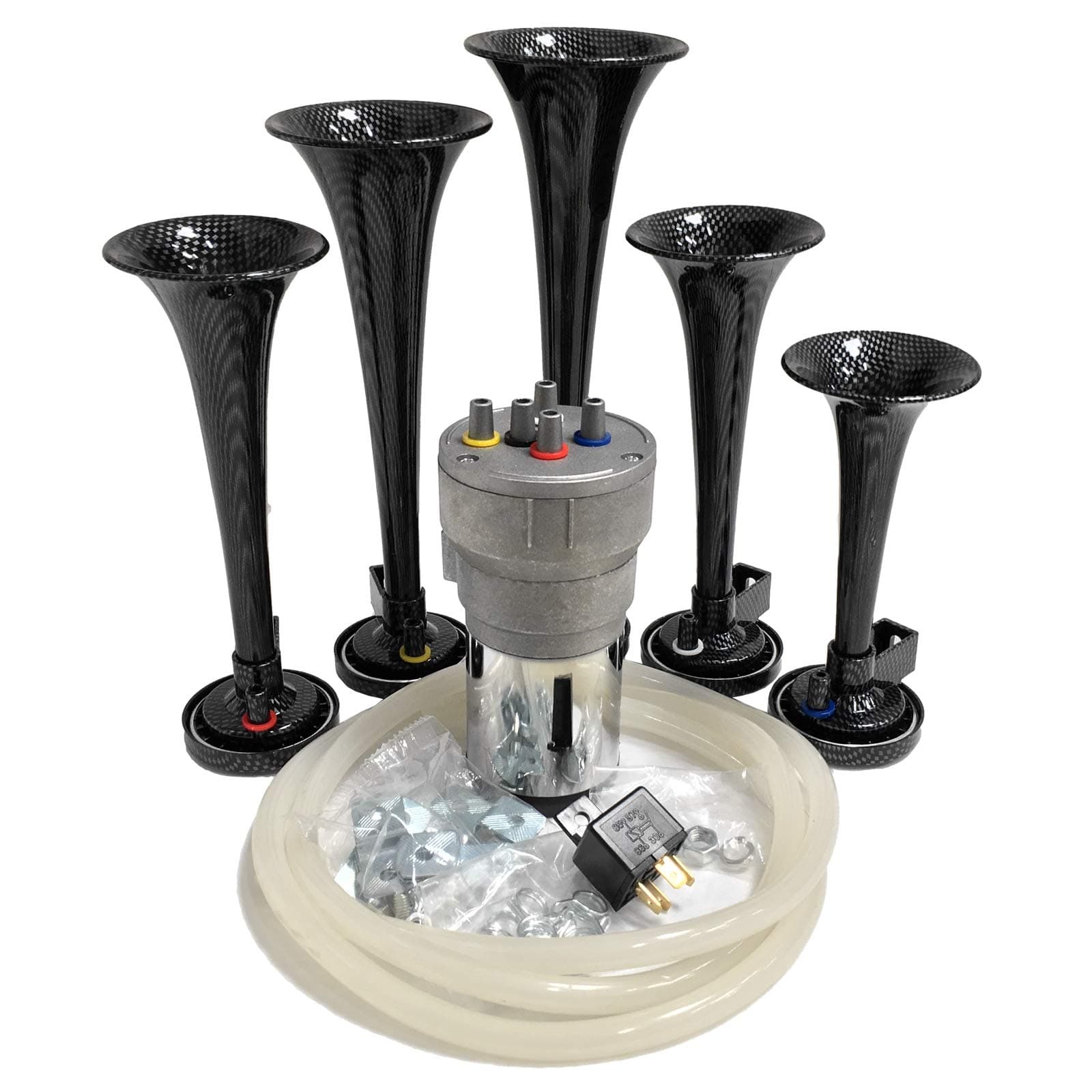 Dixie Air Horn - Carbon Fiber Look - Dixieland Premium Full 12 Note Version