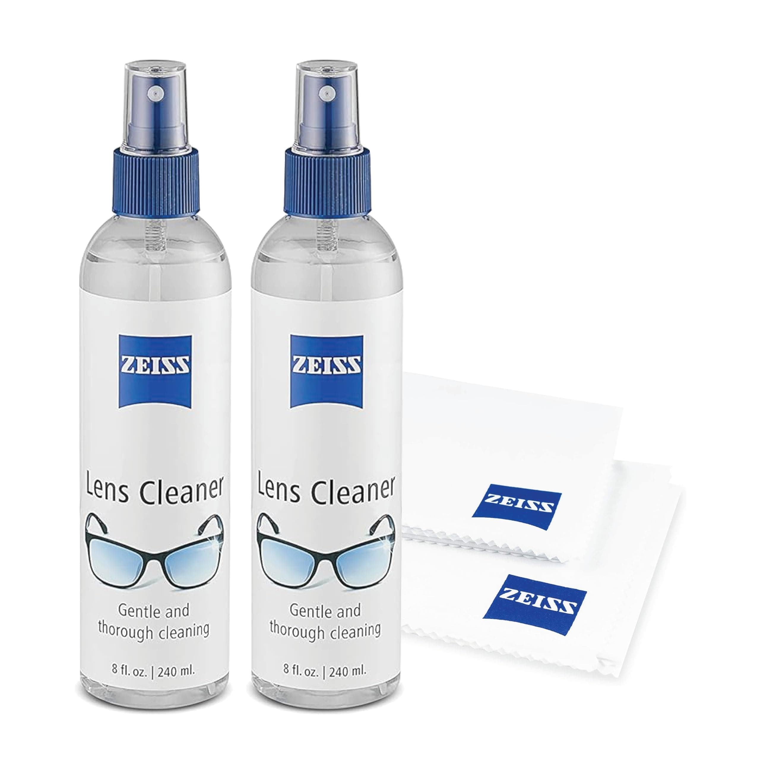 Zeiss Lens Care Pack - 2 x 8 Ounce Bottles Cleaner, 2 x Microfiber Cloth by Zeiss [並行輸入品]