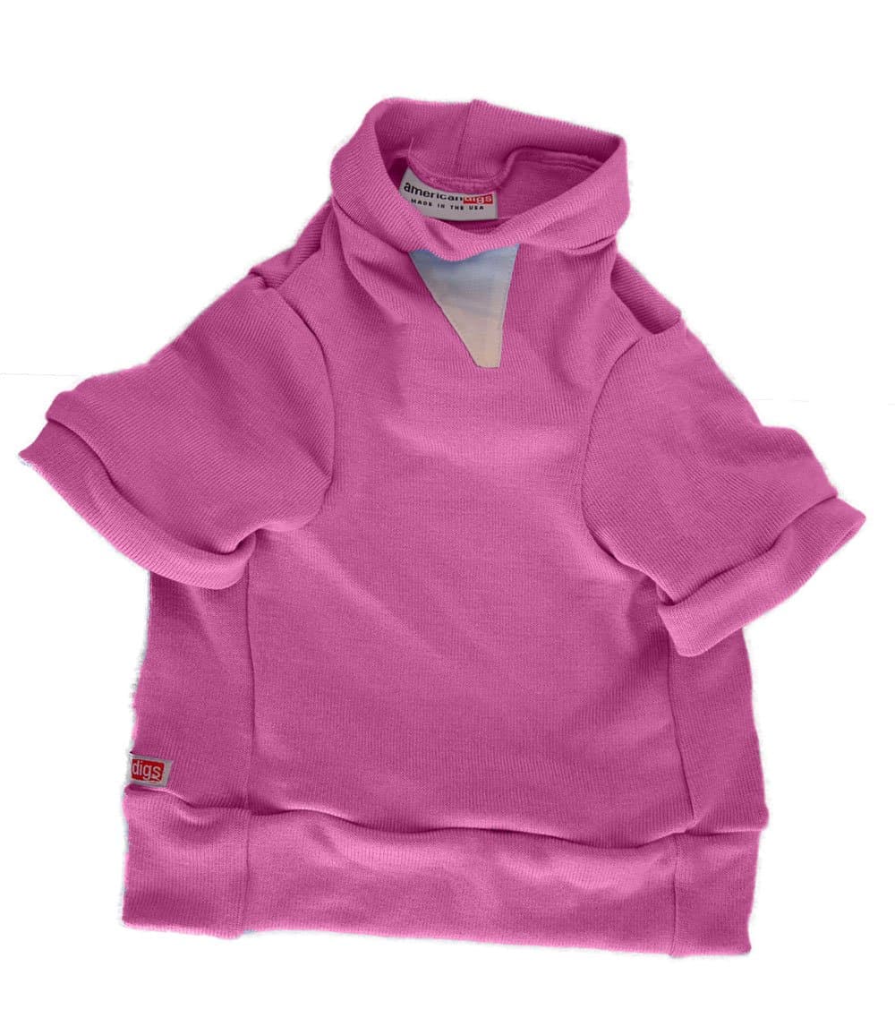 American Digs Nantucket Knit Dog Sweater XXS Fuschia, Fits Dogs 2-5 lbs