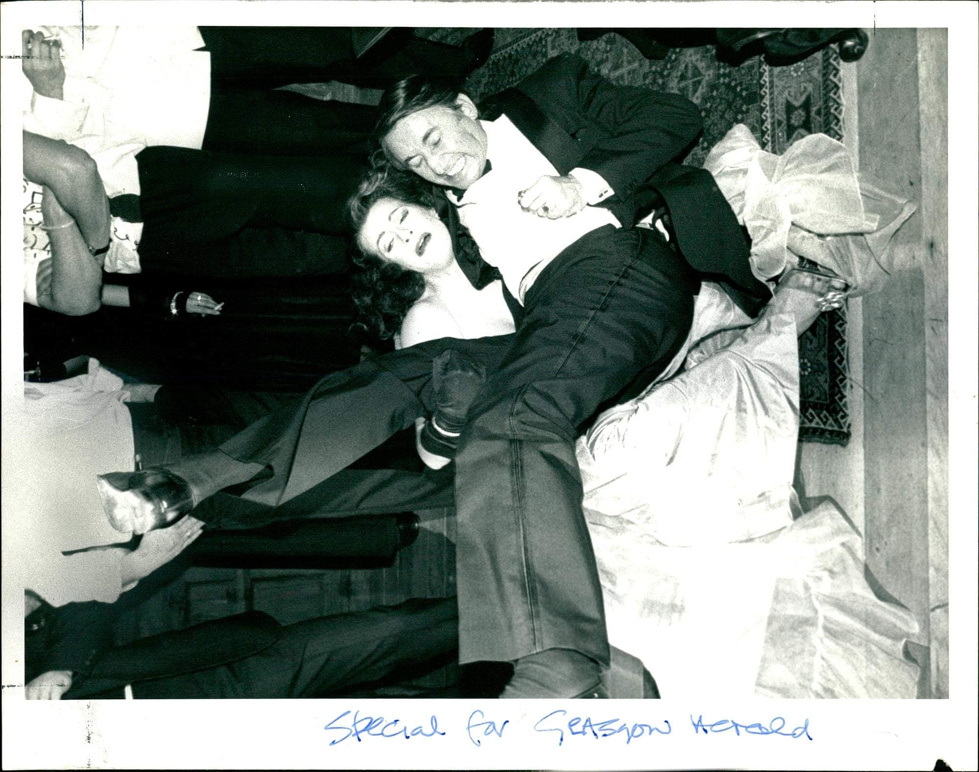 Vintage photo of David Steel with Cleo Rocos.