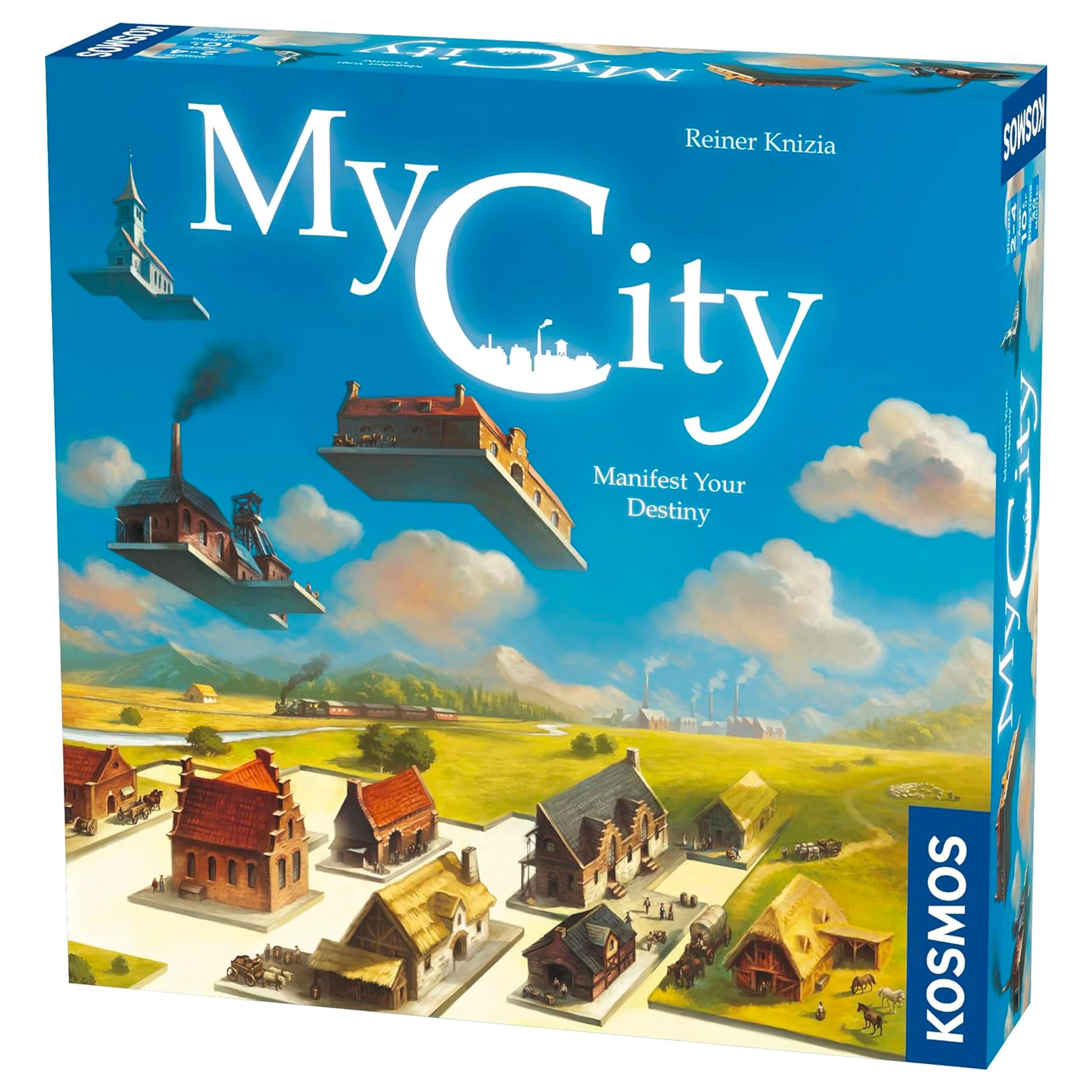 Thames & Kosmos My City - Manifest Your Destiny, Decision-Making Board Game, Board Games for Family Night, Ideal for Adults and Kids, For 2 to 4 Players, Age 10+