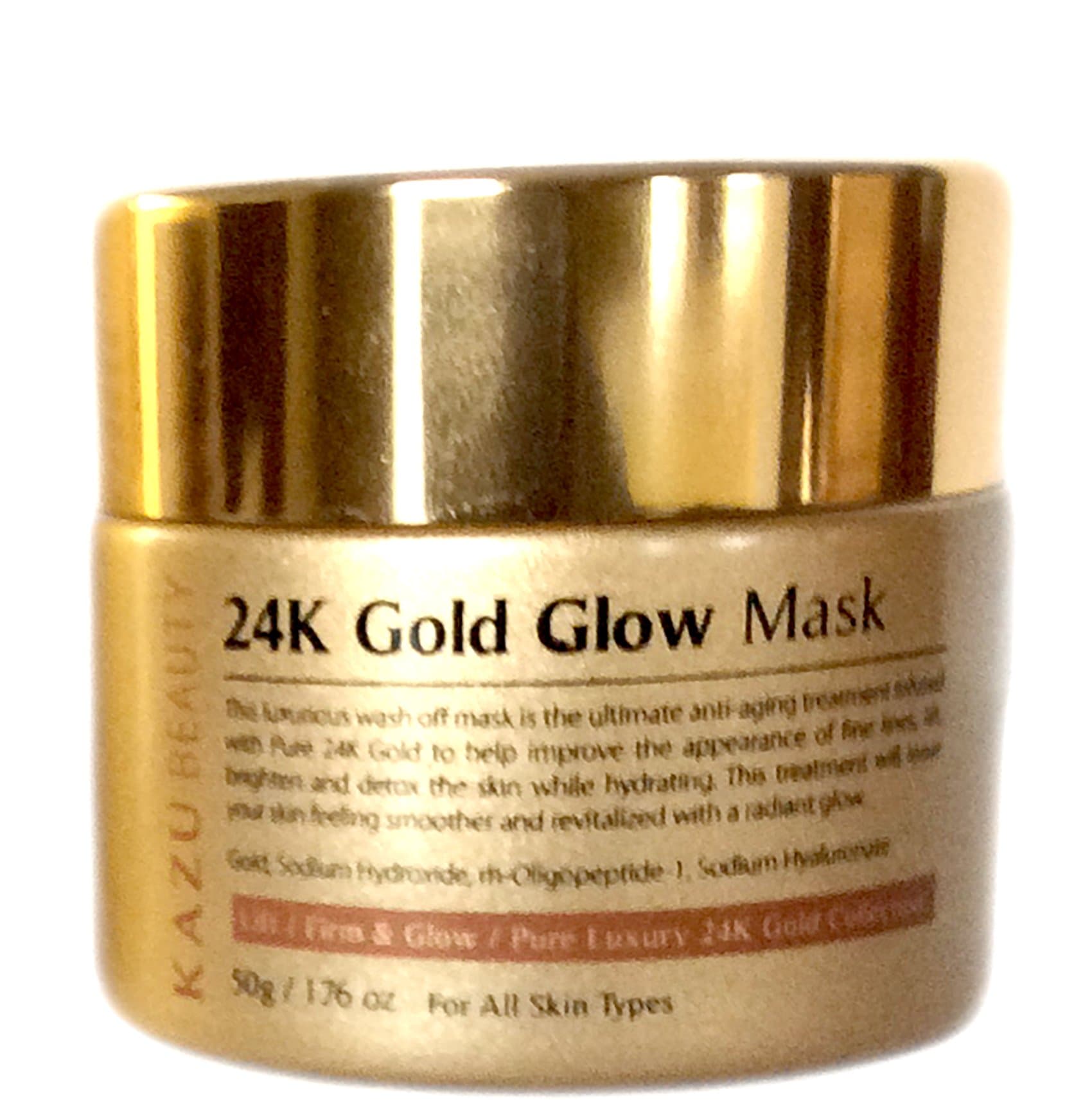 24K Gold Glow Mask. Lift/Firm & Glow/Pure Luxury 24K Gold Collection. For All Skin Types. 1.76 OZ