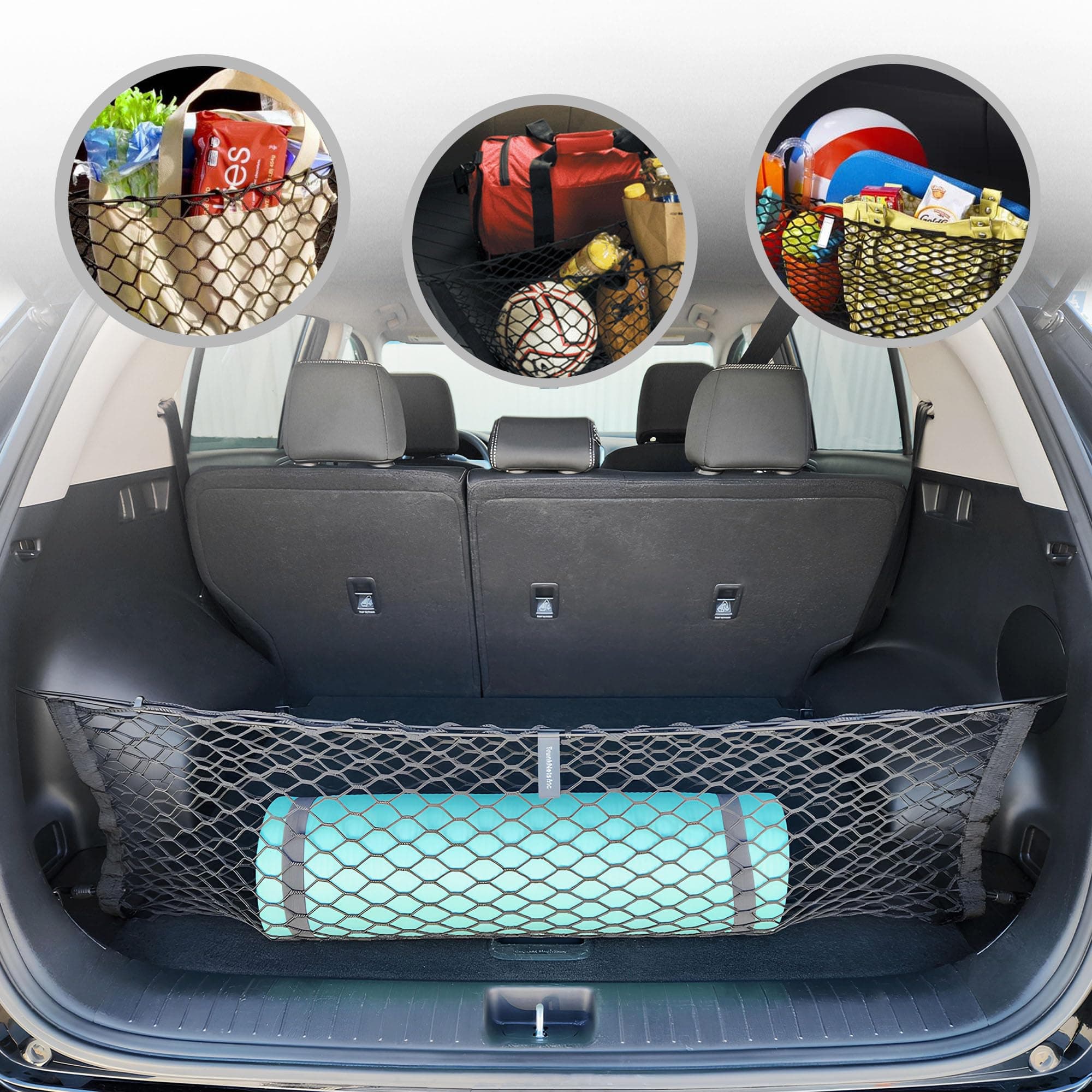 Envelope Style Elastic Trunk mesh Cargo net for kia sportage 2017-2026 - Premium Trunk Organizers and Storage - Luggage net for Crossover kia sportage