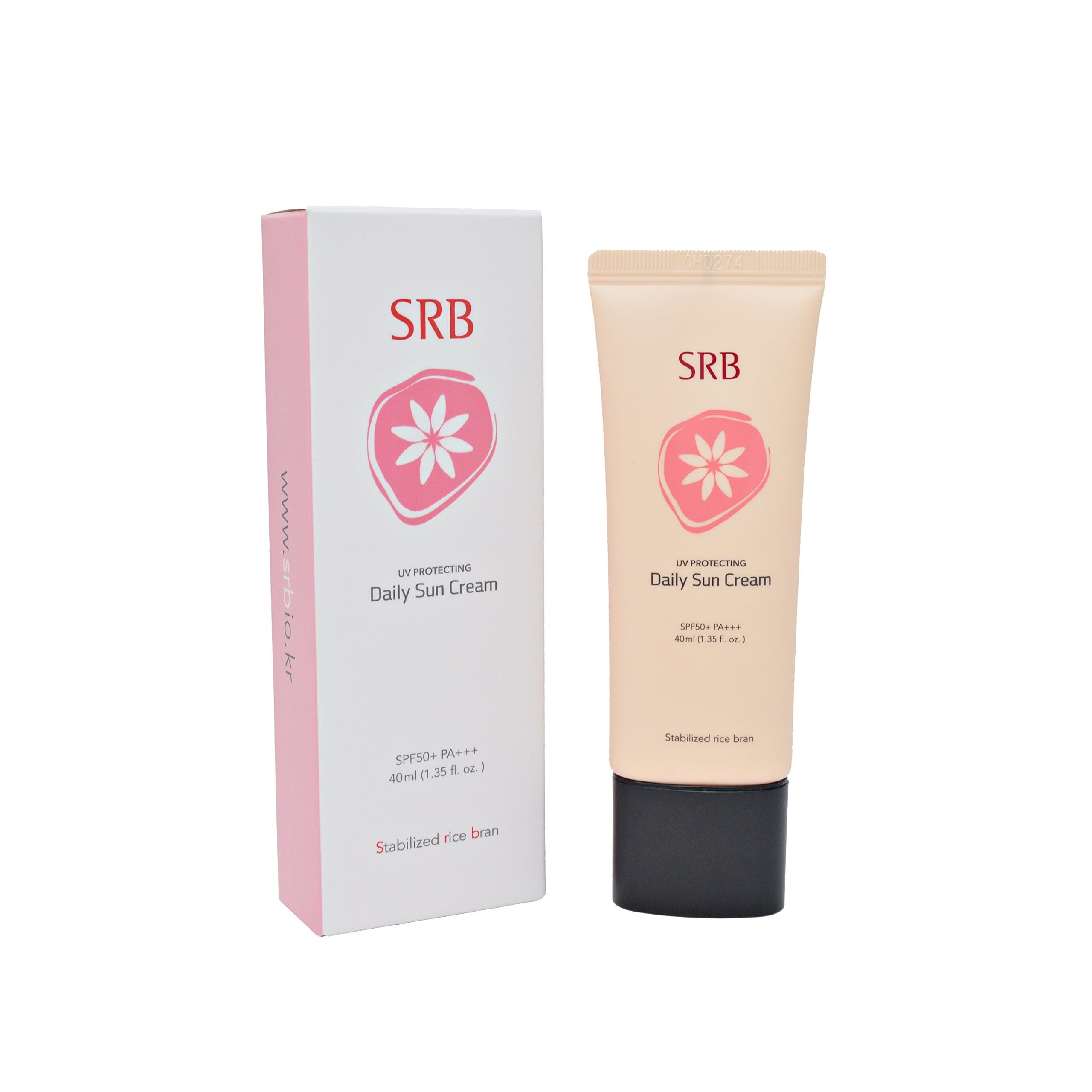 Korean Beauty (SRB) Daily Facial Sun Cream (Sunscreen) SPF50+, Broad Spectrum PA+++ 40mL (1.35oz) - Protects and Defends from UVA/UVB rays