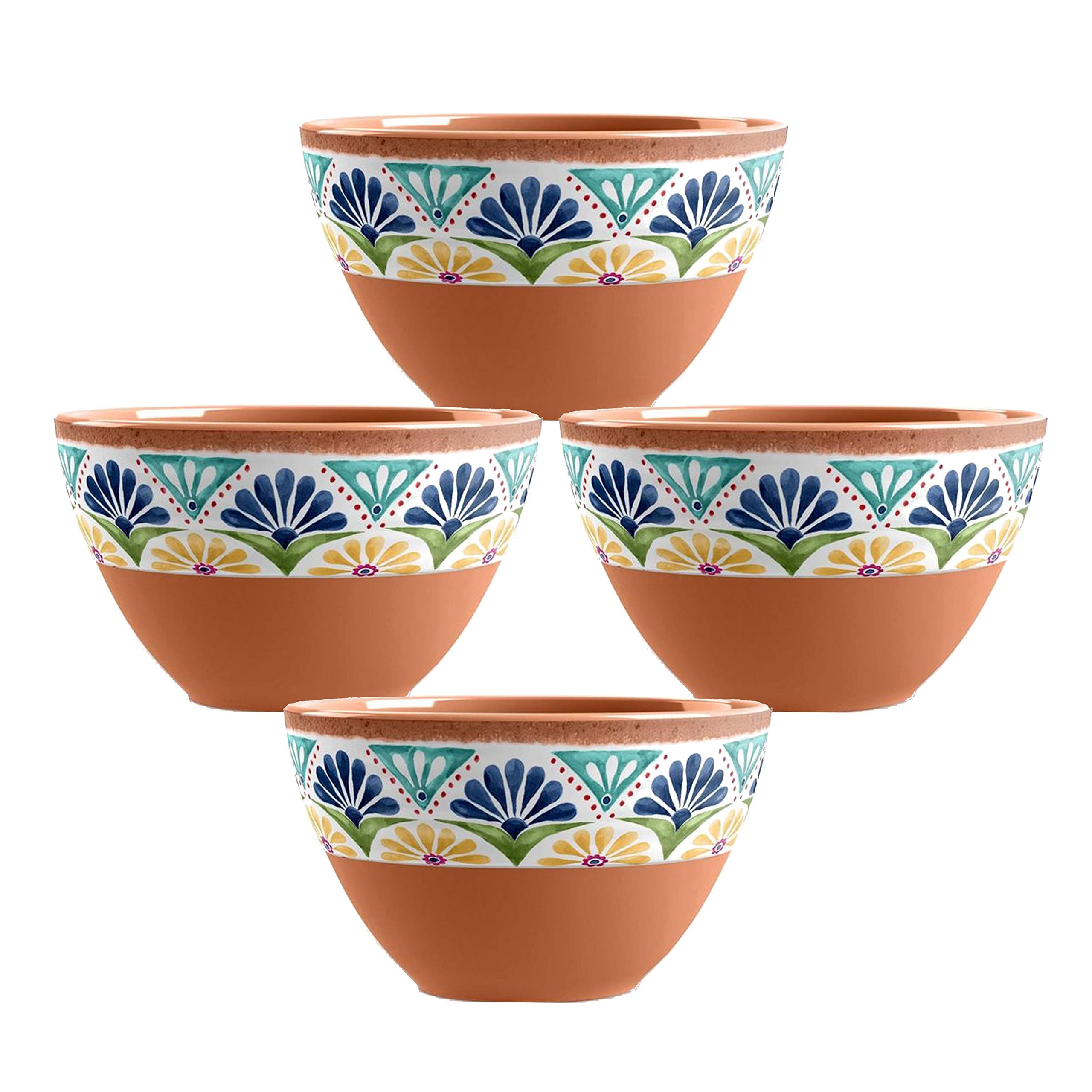 Auntie MoragsPurely Home Rio Medallion Dipping Bowls - Melamine/Plastic - For Crisps, Dips & Nibbles, Set of 2 (4)