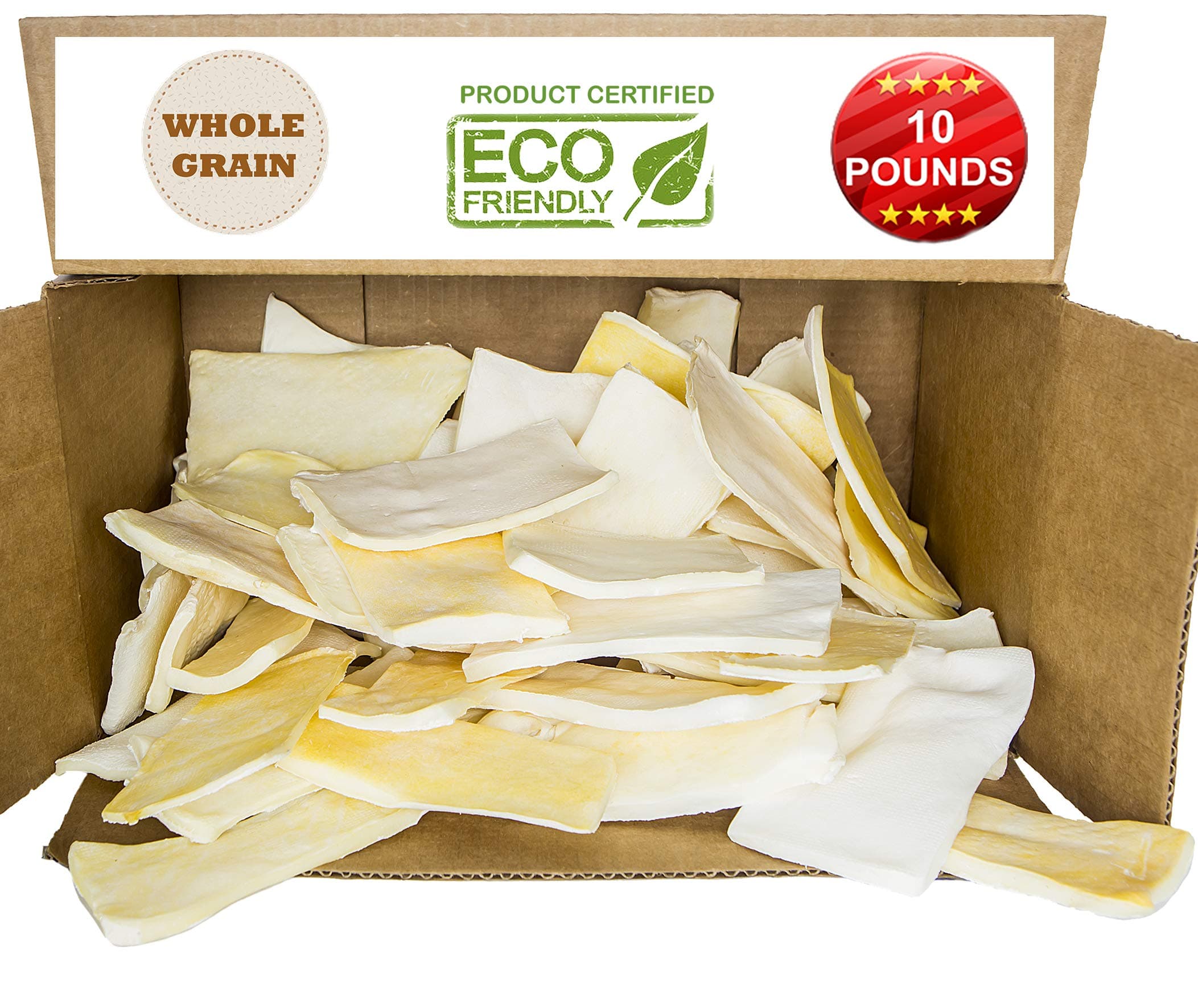 (4.5kg) - Premium Thick Cut Chips, Wholegrain Rawhide (Last much longer than traditional chips). 100% Natural. The best behavioural Dog Chewing Treat Solution. No preservatives.