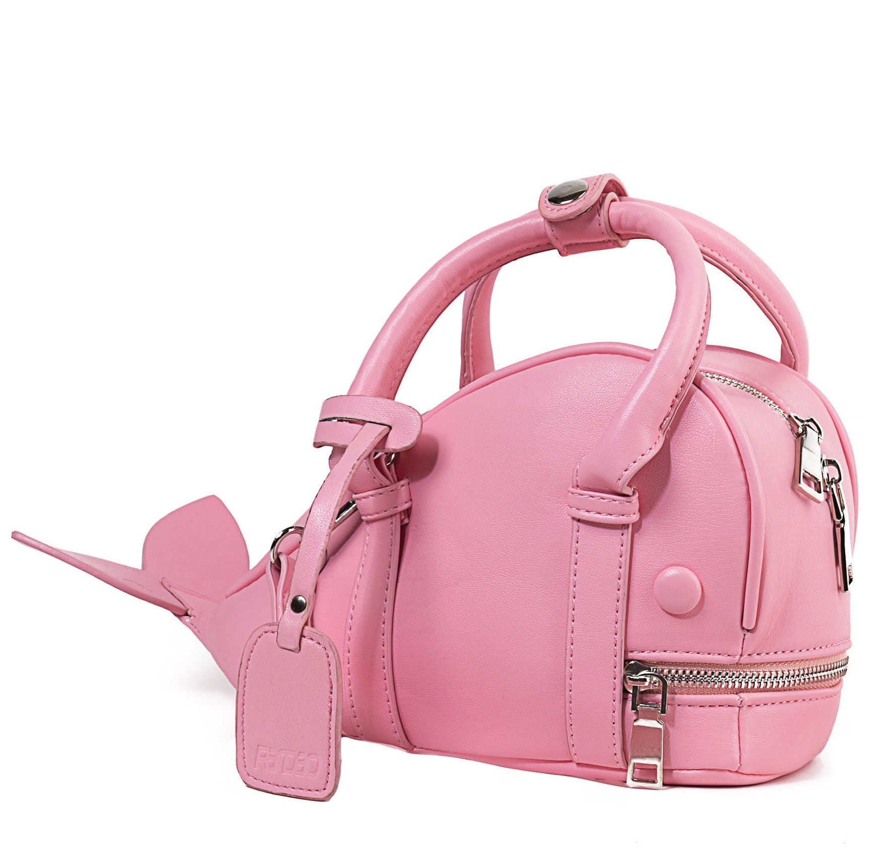 Mini Pink Whale Handbag for Little Preschool Girls Age 5 to 9 Years Old - A Cute Animal Messenger Crossbody Purse for Kids