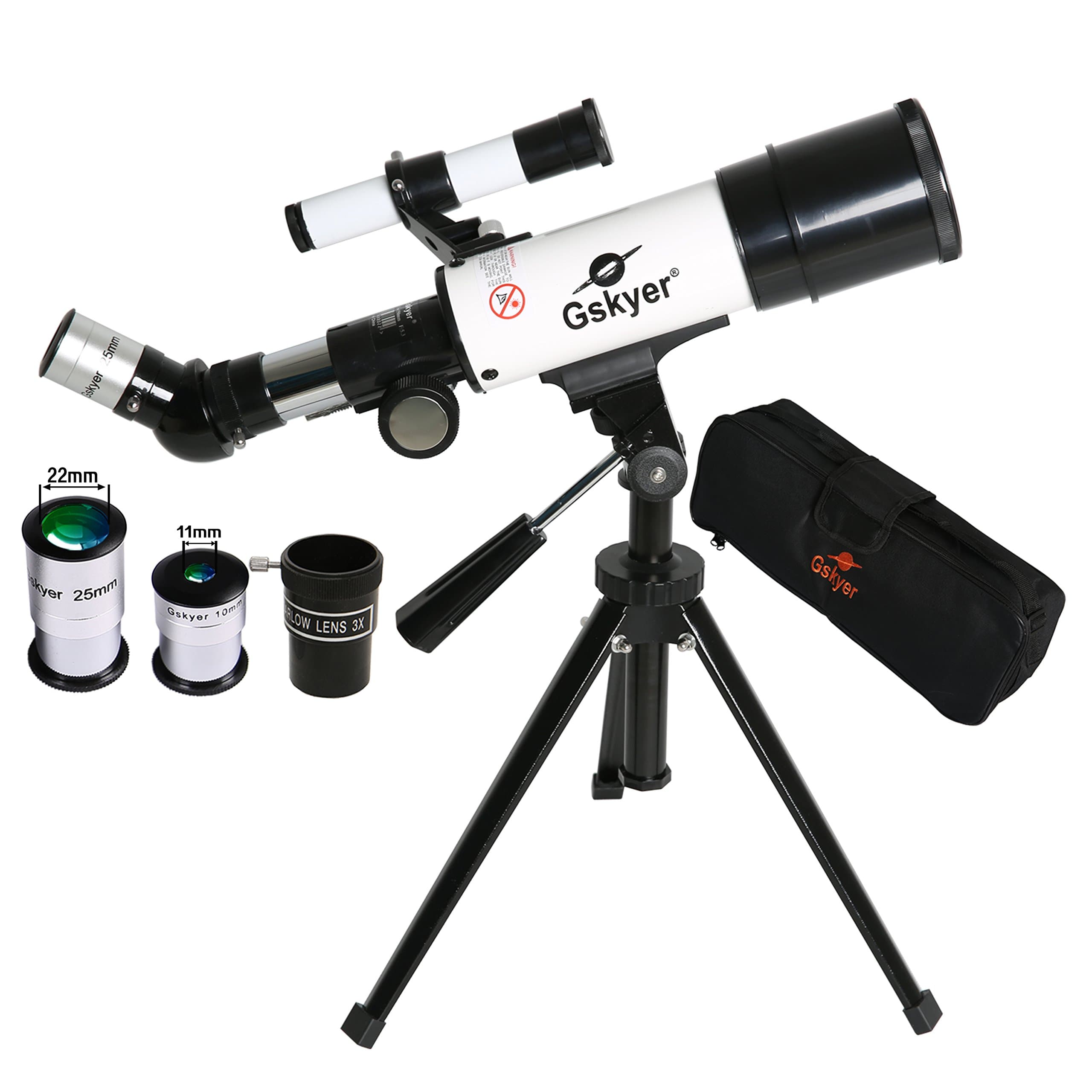 Gskyer Telescope, 60mm AZ Refractor Telescope, German Technology Travel Scope