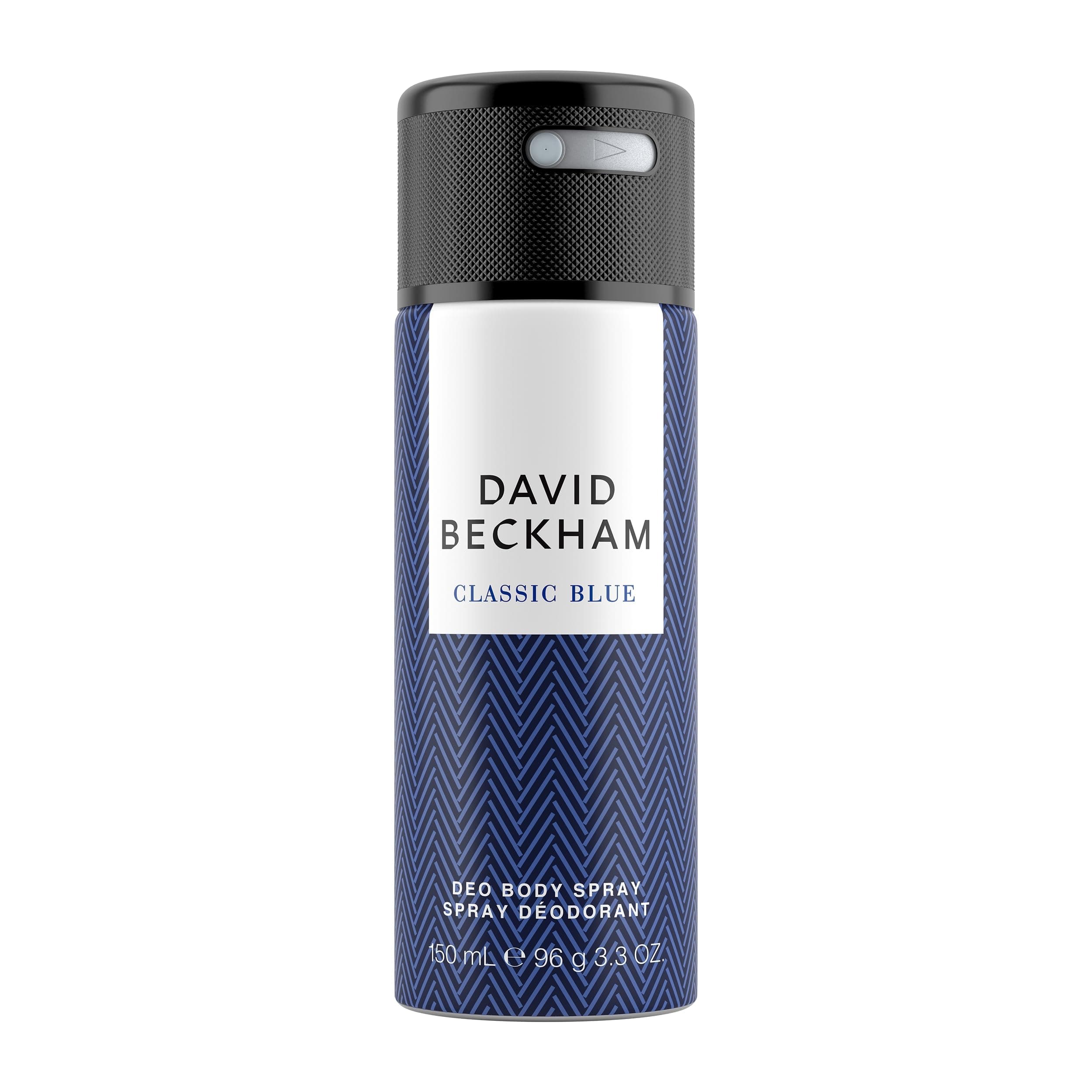 David Beckham Classic Blue Deodorant Body Spray For Him - Antiperspirant Spray, David Beckham Fragrance, Long Lasting Deodorant, Citrusy, Woody Scent - 150ml (3.3oz)