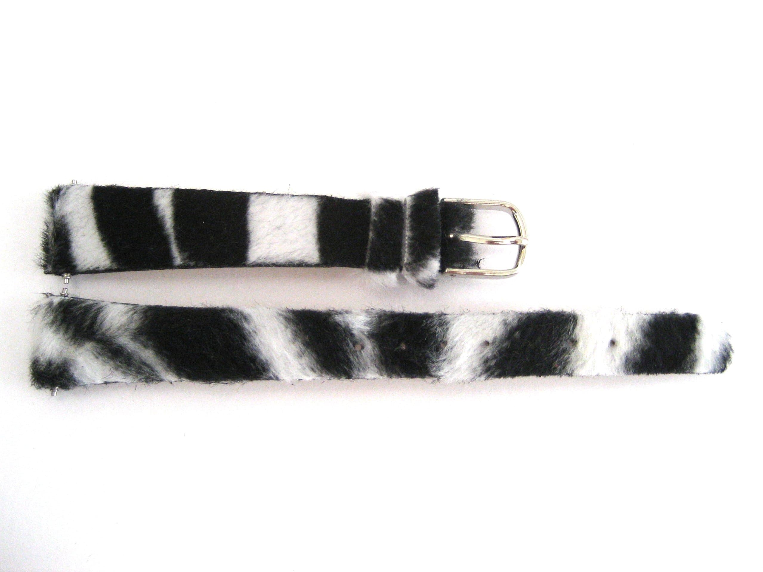 14mm Zebra Faux Fur Fashion Print Band