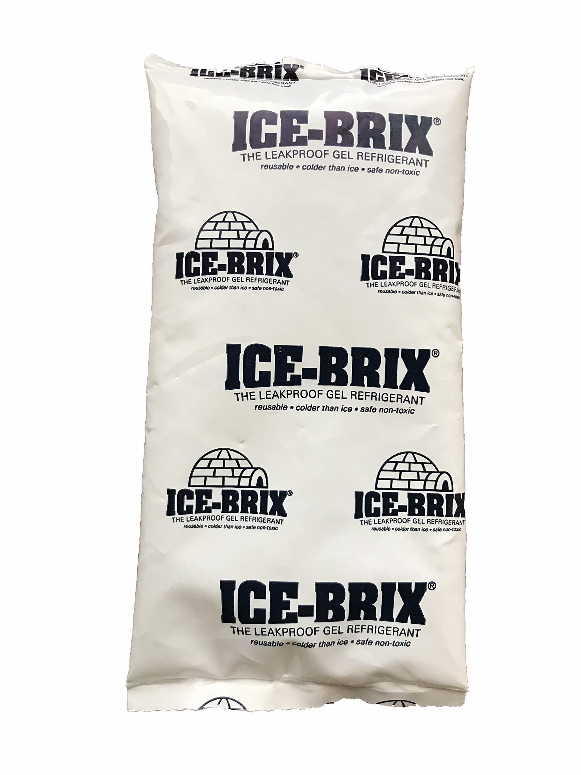 Polar TechIce-Brix Reusable Leakproof NonToxic Ice Pack 3oz Gel 5" x 2 3/4" x 3/4" (Qty6)
