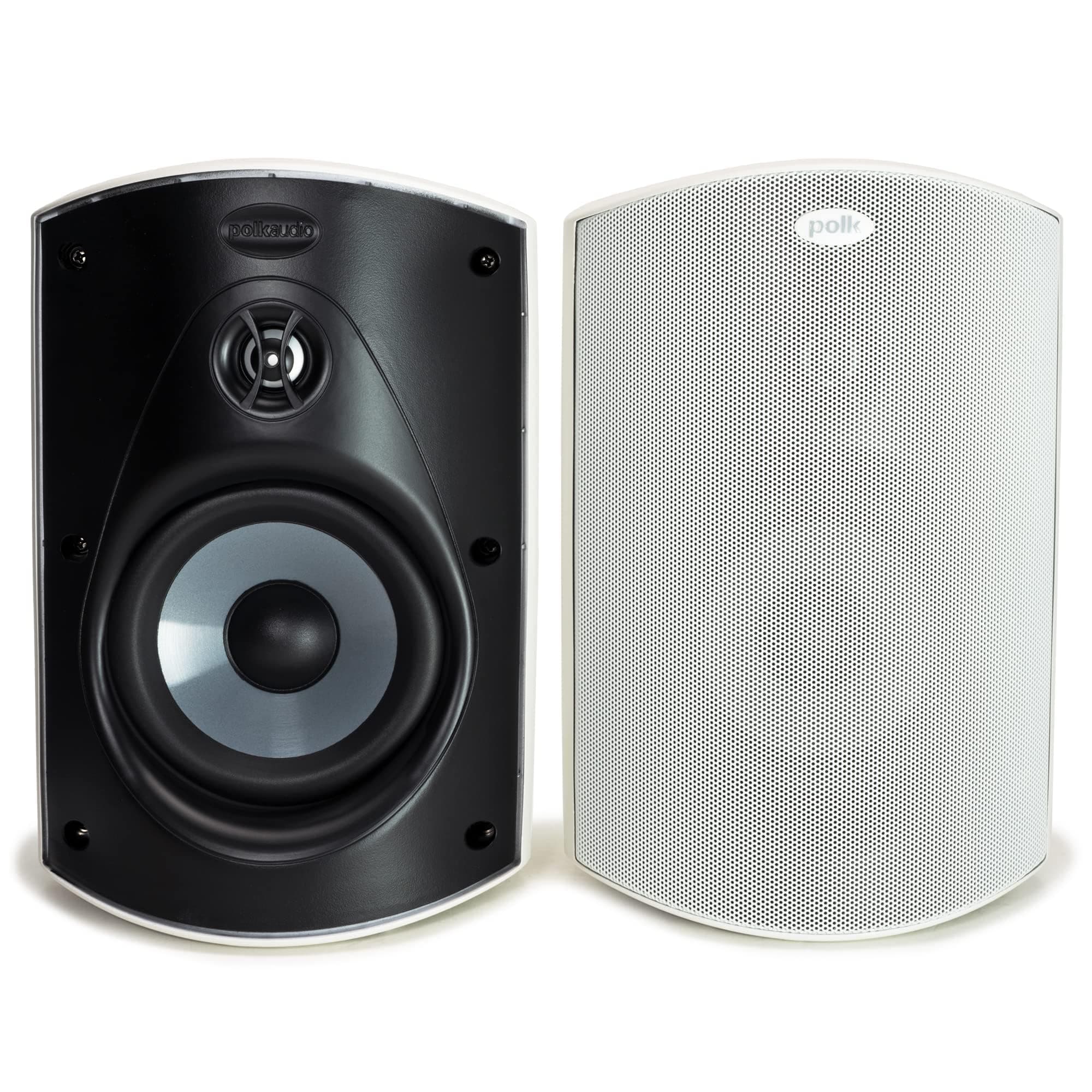 Atrium 6 Outdoor Speakers with Powerful Bass (Pair, White), All-Weather Durability, Broad Sound Coverage, Speed-Lock Mounting System