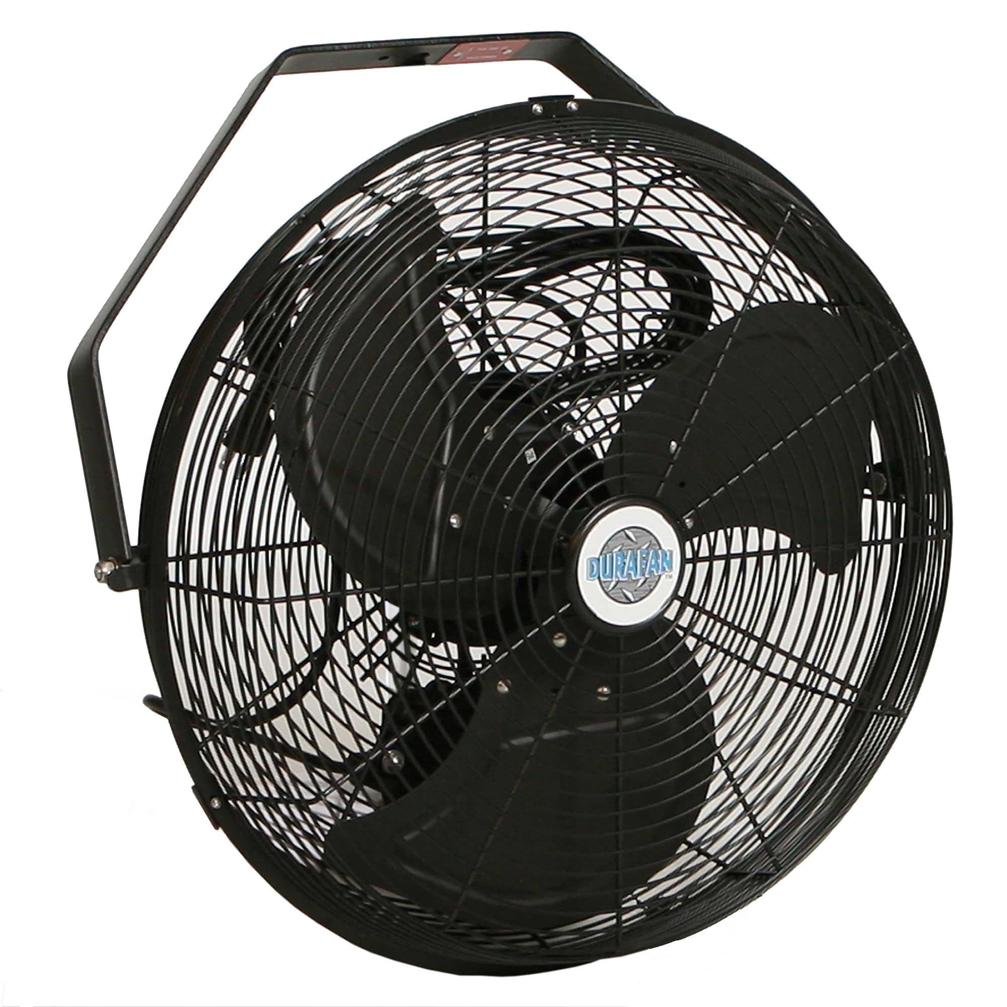 14" Indoor/Outdoor Non-Oscillating Wall Mount Fan - Black