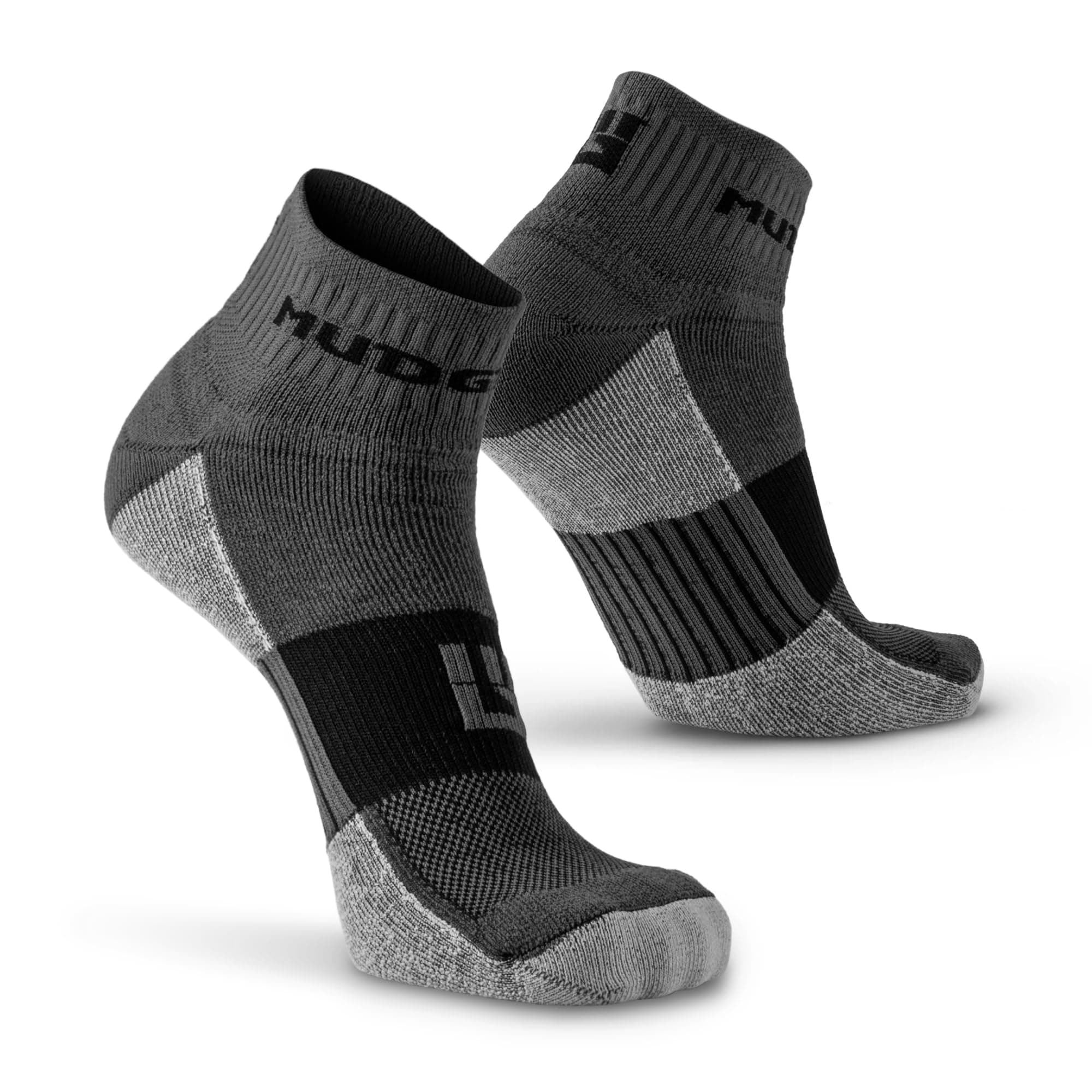 Quarter Crew Trail Socks, Blister-Resistant, Sweat-Resistant & Quick-Drying, Cushioned Footbed, Made in USA, 2-Pack