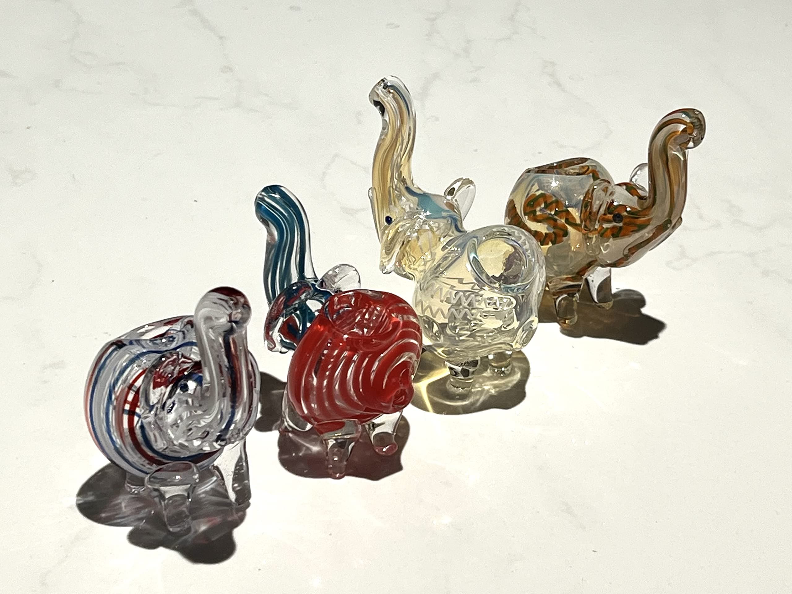 Special Glass Art Tube Assorted Aesthetic Look Unique Cylindrical Durability Tool