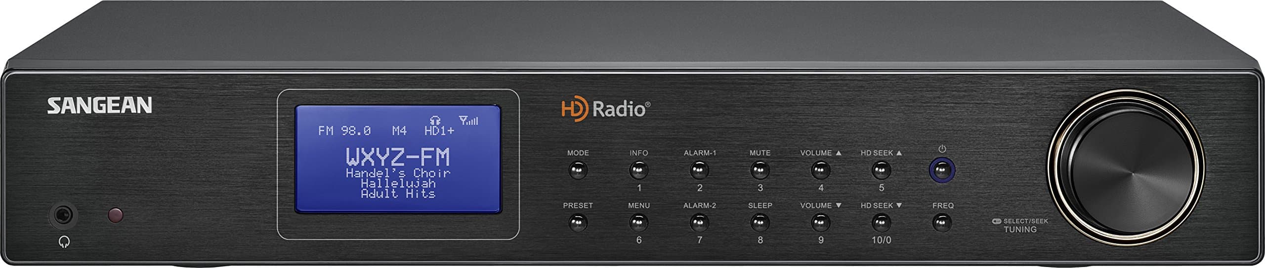 Sangean HDT-20 HD Radio/FM Stereo/AM Component Tuner, Black