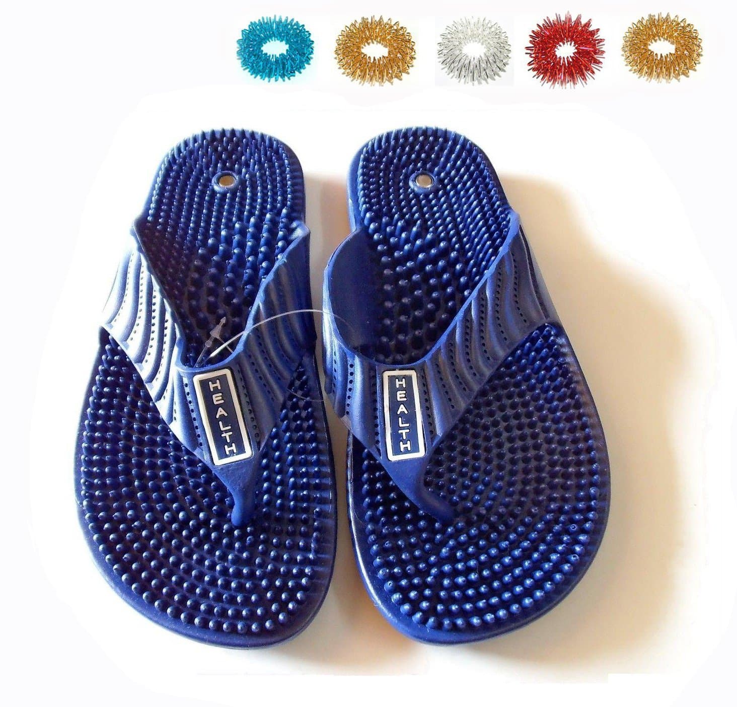 Acupressure Magnetic Health Care Foot Massager Reflexology (Footwear) Sandals (US 7.0/ Euro 40/ Aus 6.5)