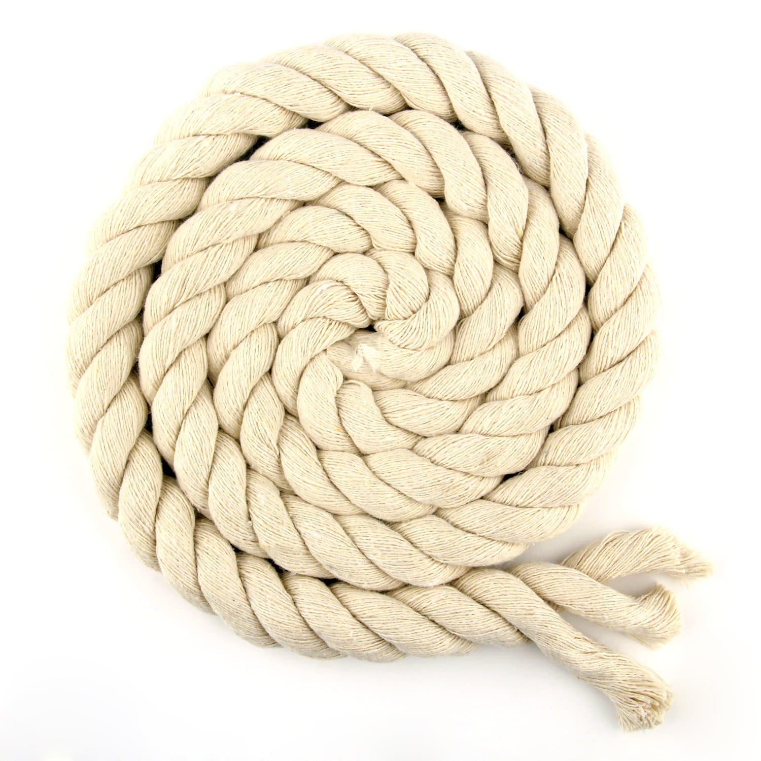 VVFi Beige Cotton Rope 5mm-20mm 100% Thick Cords for Handmade Decorative Accessories 10 Meters 33 ft (18mm)