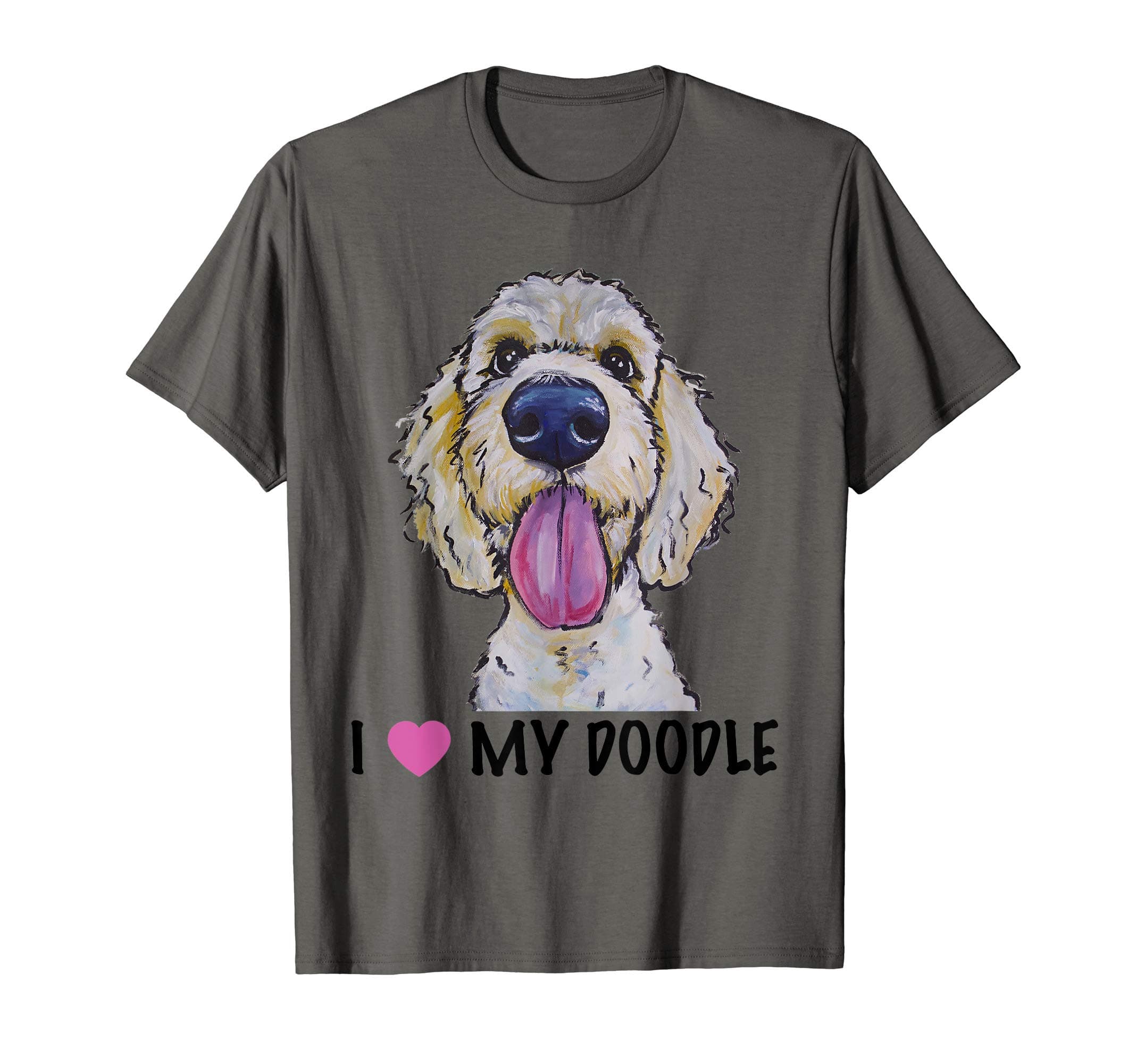 Hippie Hound Studios featuring art by Lee KellerI Love My Doodle Shirt, Golden Doodle T-ShirtOEKO-TEX STANDARD 100